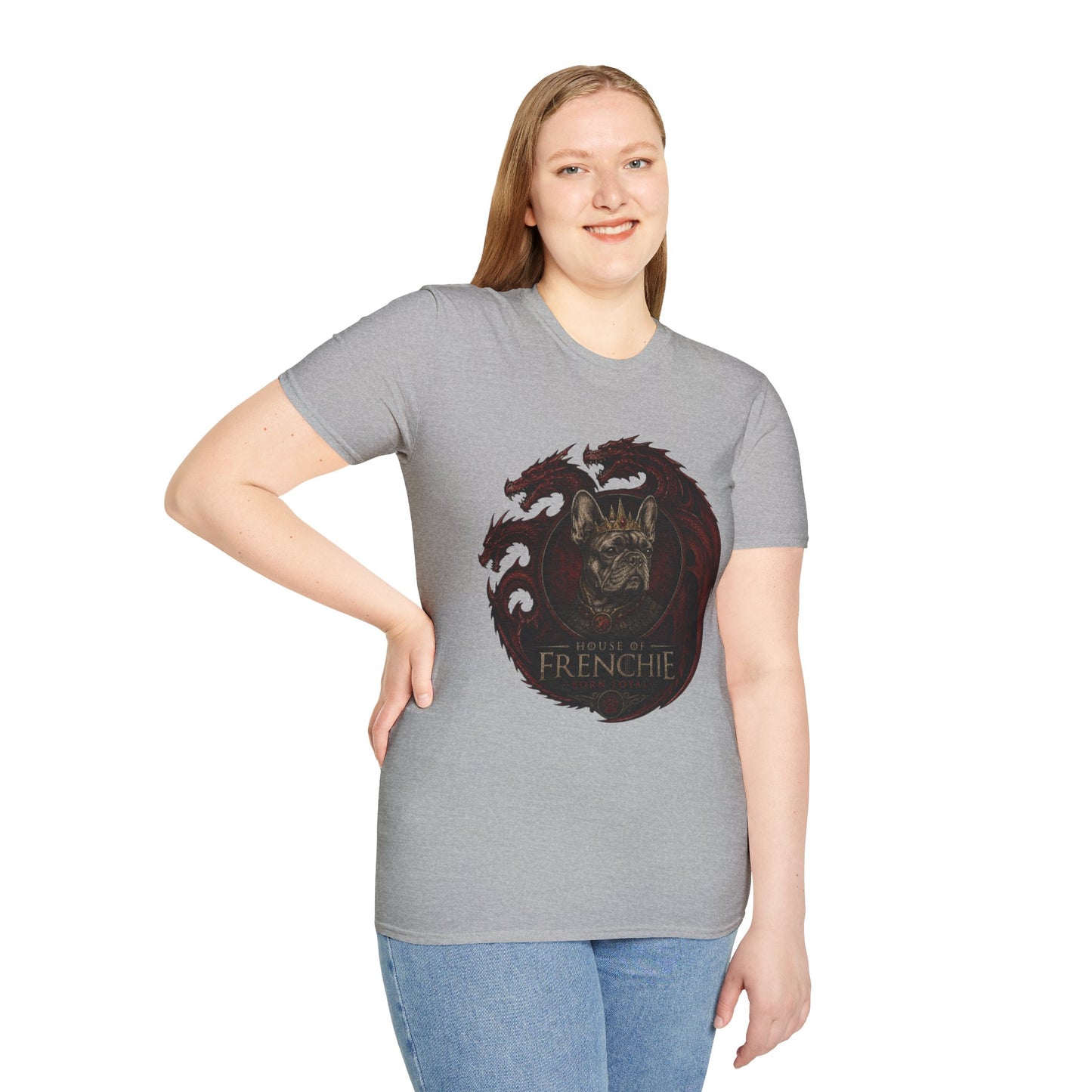 Frenchie Dragon T-Shirt — Gothic French Bulldog Illustration Tee