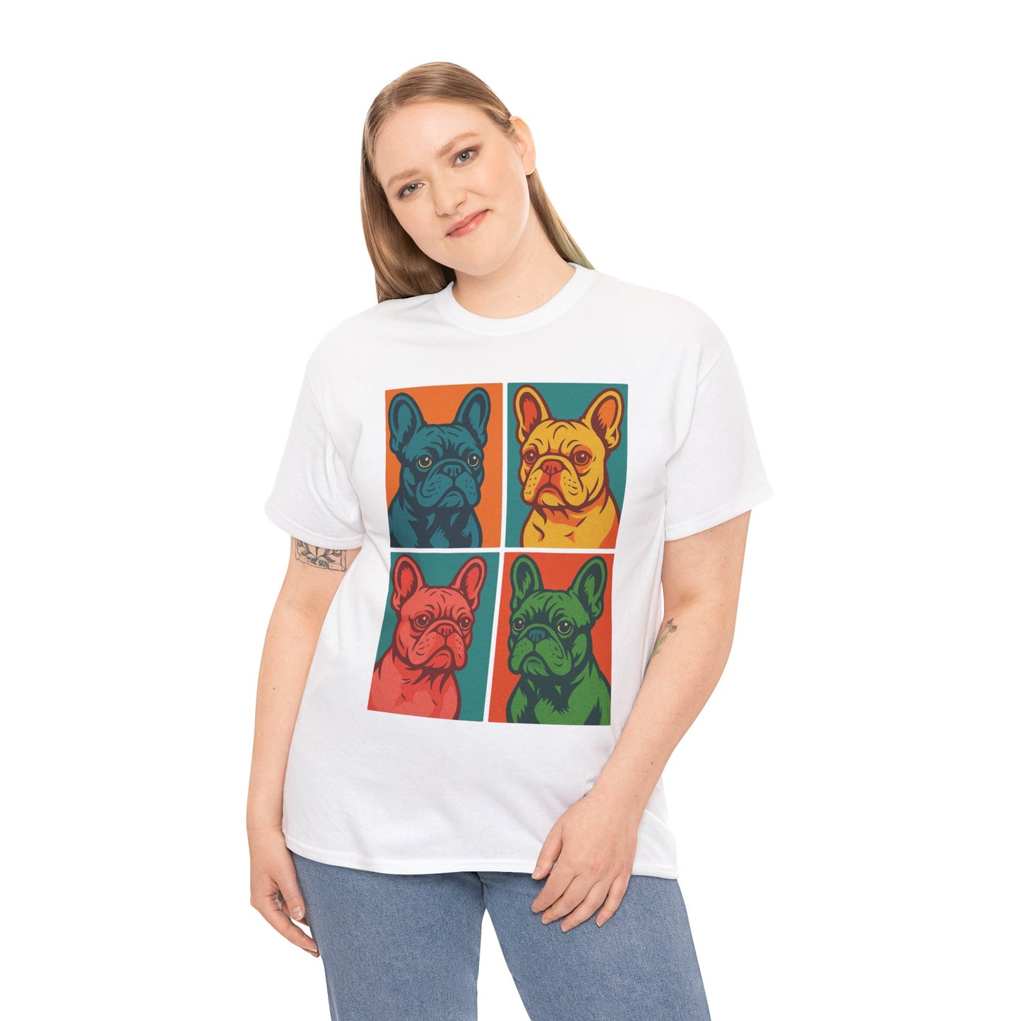 Pop Art French Bulldog T-Shirt • Colorful Frenchie Dog Tee • Retro Pop Art Dog Shirt • French Bulldog Lover Gift • Bright Graphic Dog Tee