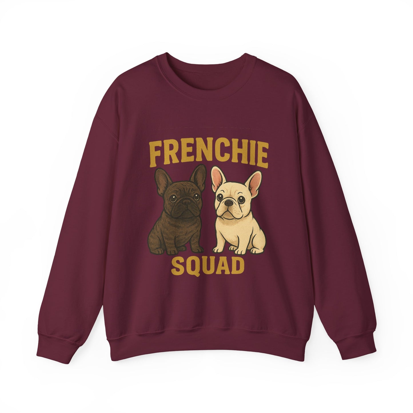 Frenchie Squad Sweatshirt | Cute French Bulldog Pullover | Dog Lover Crewneck | Matching Frenchie Mom & Dad Sweater
