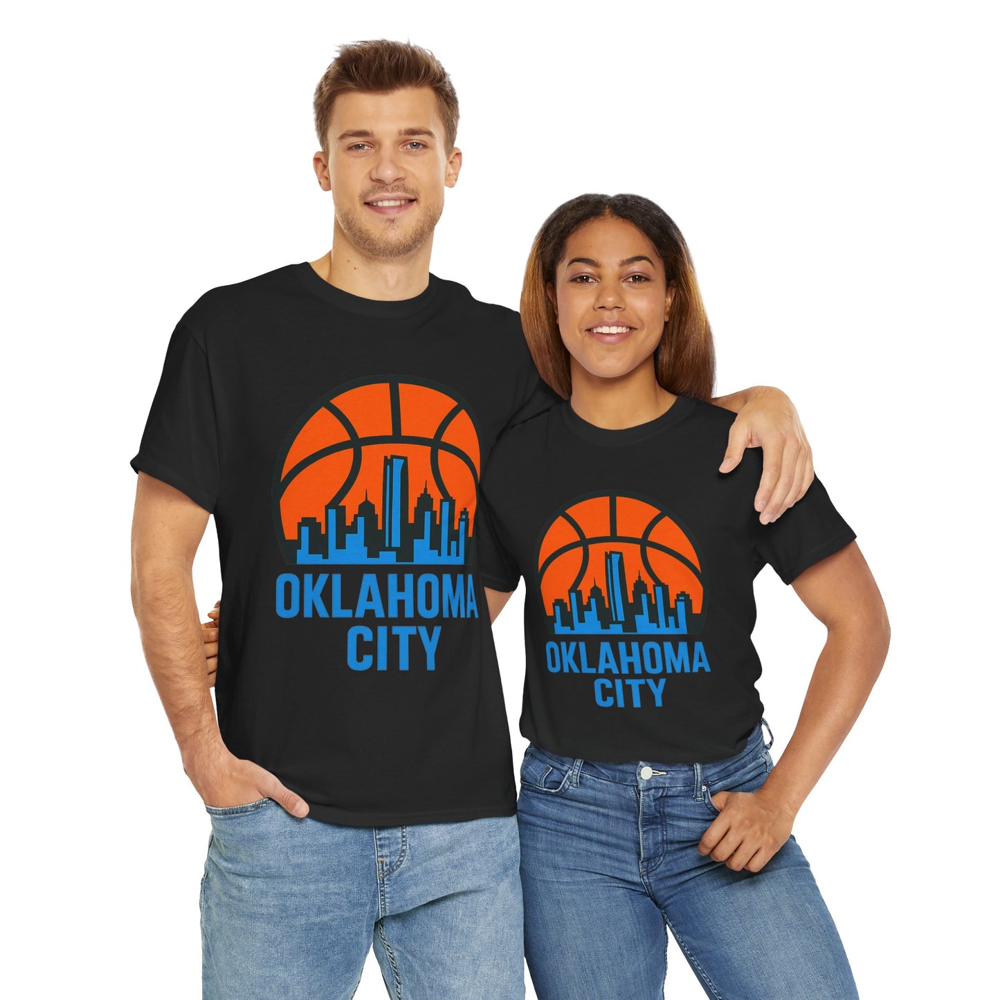 Oklahoma City Basketball Skyline T-Shirt