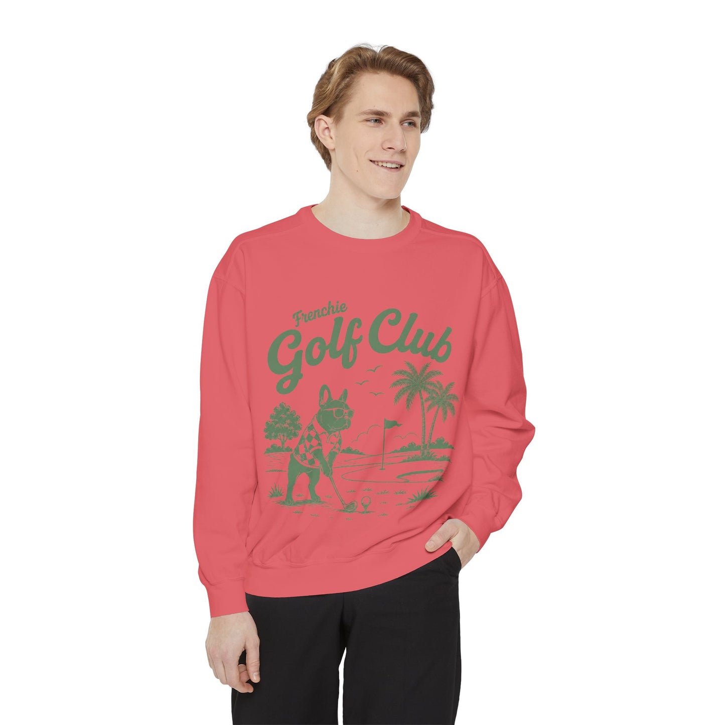 Frenchie Golf Club Sweatshirt — Cute French Bulldog Golfer Pullover