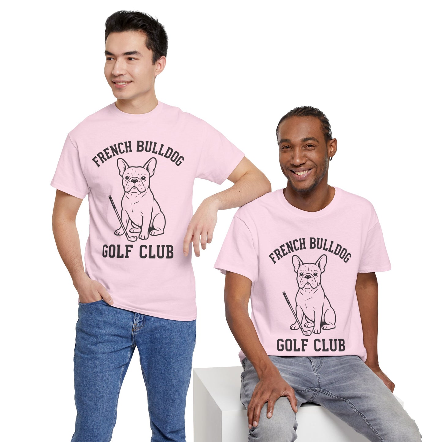 French Bulldog Golf Club Shirt | Frenchie Golf Tee | Frenchie Lover Gift | Dog Dad Golf Shirt | Dog Mom Golf Apparel | Retro Line Art Bulldog Tee