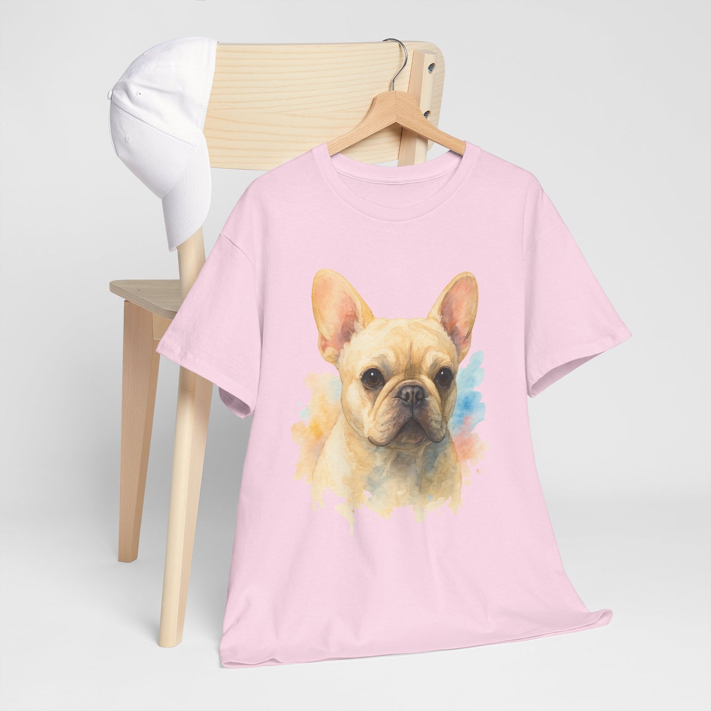 Watercolor French Bulldog T-Shirt | Artistic Frenchie Graphic Tee | Cute Dog Lover Shirt | Unique Gift for Him or Her