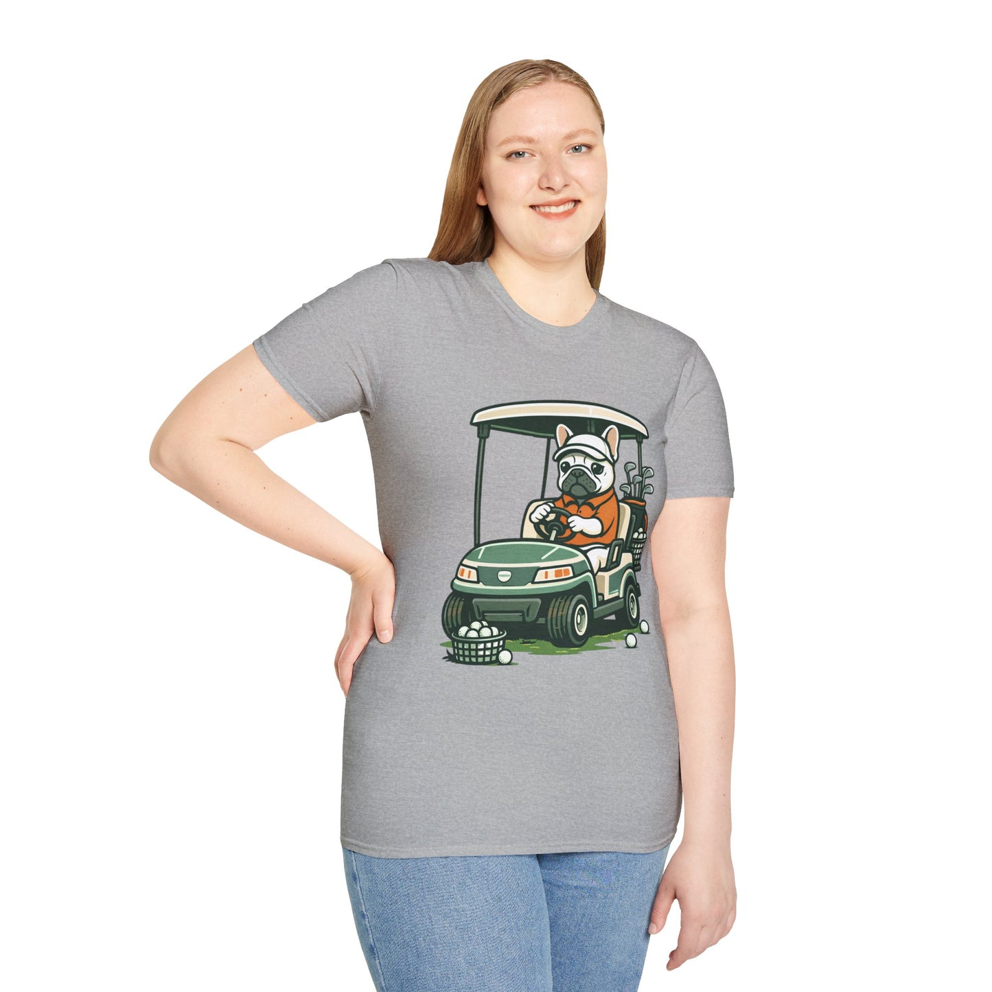 French Bulldog Golf Cart Shirt, Funny Golf Frenchie Tee, Golf Lover Gift, Frenchie Golfer T-Shirt, Golf Cart Dog Shirt, Golf Dad Gift, Cute French Bulldog Apparel