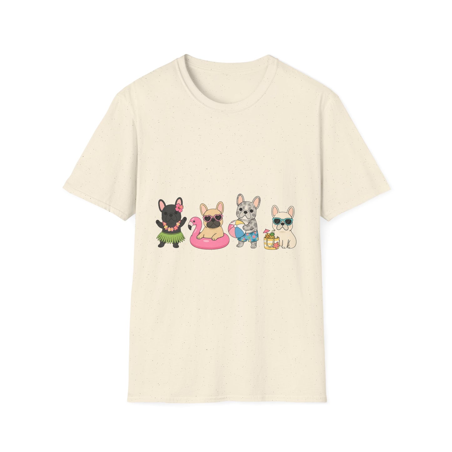Summer French Bulldog Shirt, Beach Frenchie Tee, Cute Frenchie Summer Shirt, Vacation Dog Mom Shirt, Tropical French Bulldog Graphic Tee