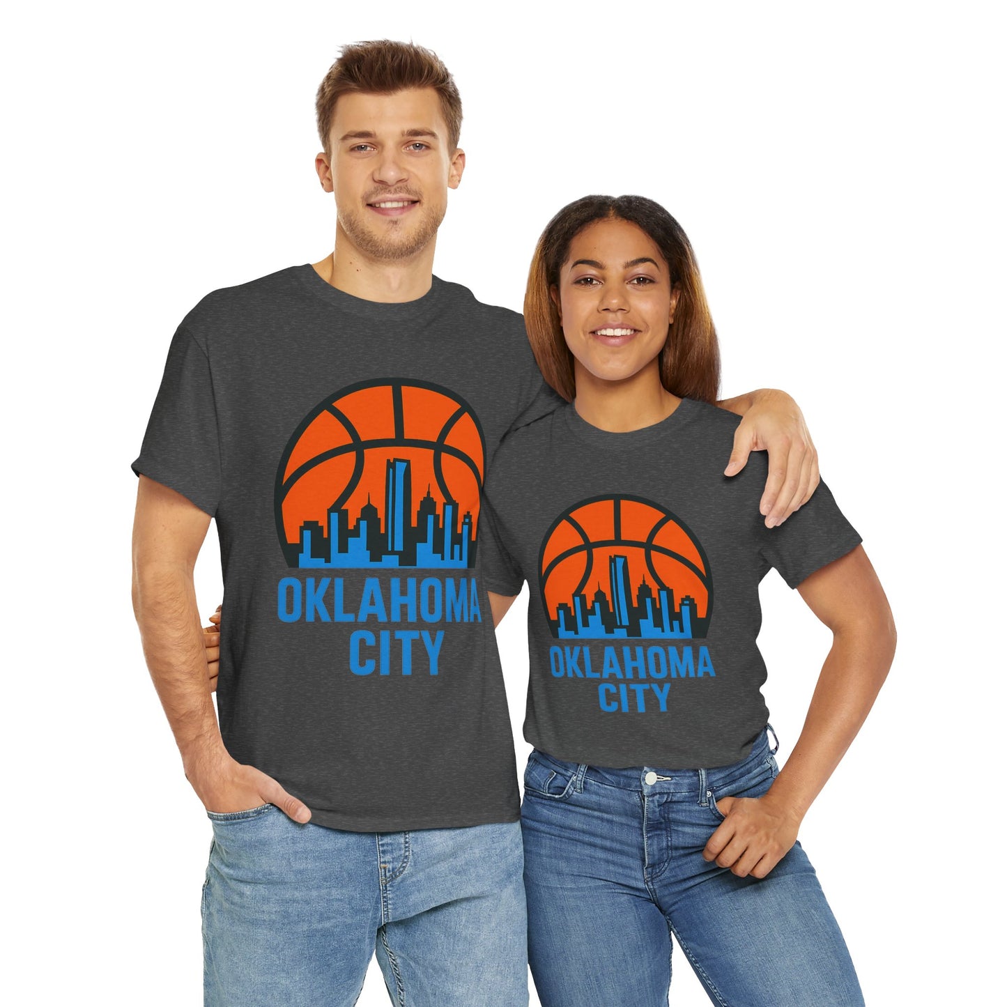 Oklahoma City Basketball Skyline T-Shirt