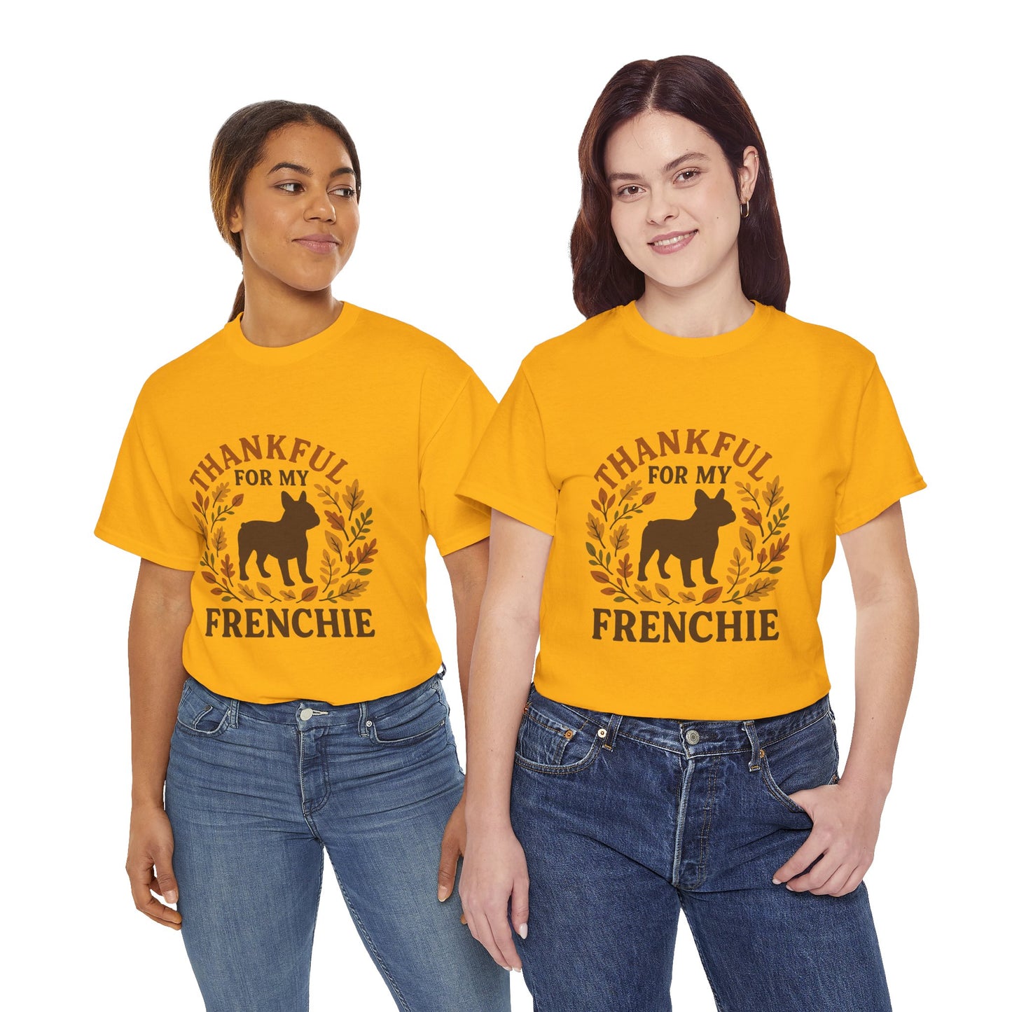 Thankful for My Frenchie Shirt – Fall French Bulldog T-Shirt, Thanksgiving Dog Lover Tee, Autumn Frenchie Gift for Pet Moms & Dads