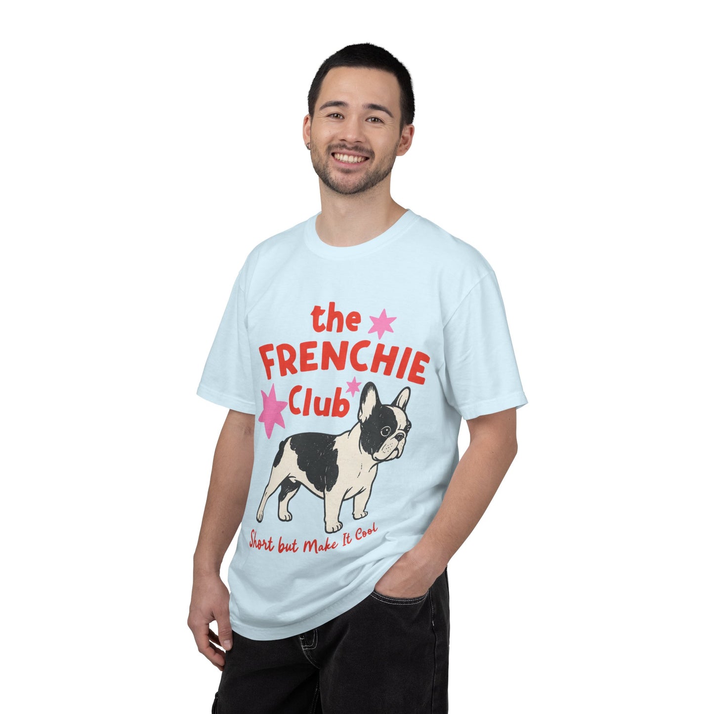 Frenchie Club Shirt, French Bulldog Graphic Tee, Short But Make It Cool Shirt, Cute Frenchie T-Shirt, Retro Dog Lover Gift, French Bulldog Lover Tee, Trendy Frenchie Shirt