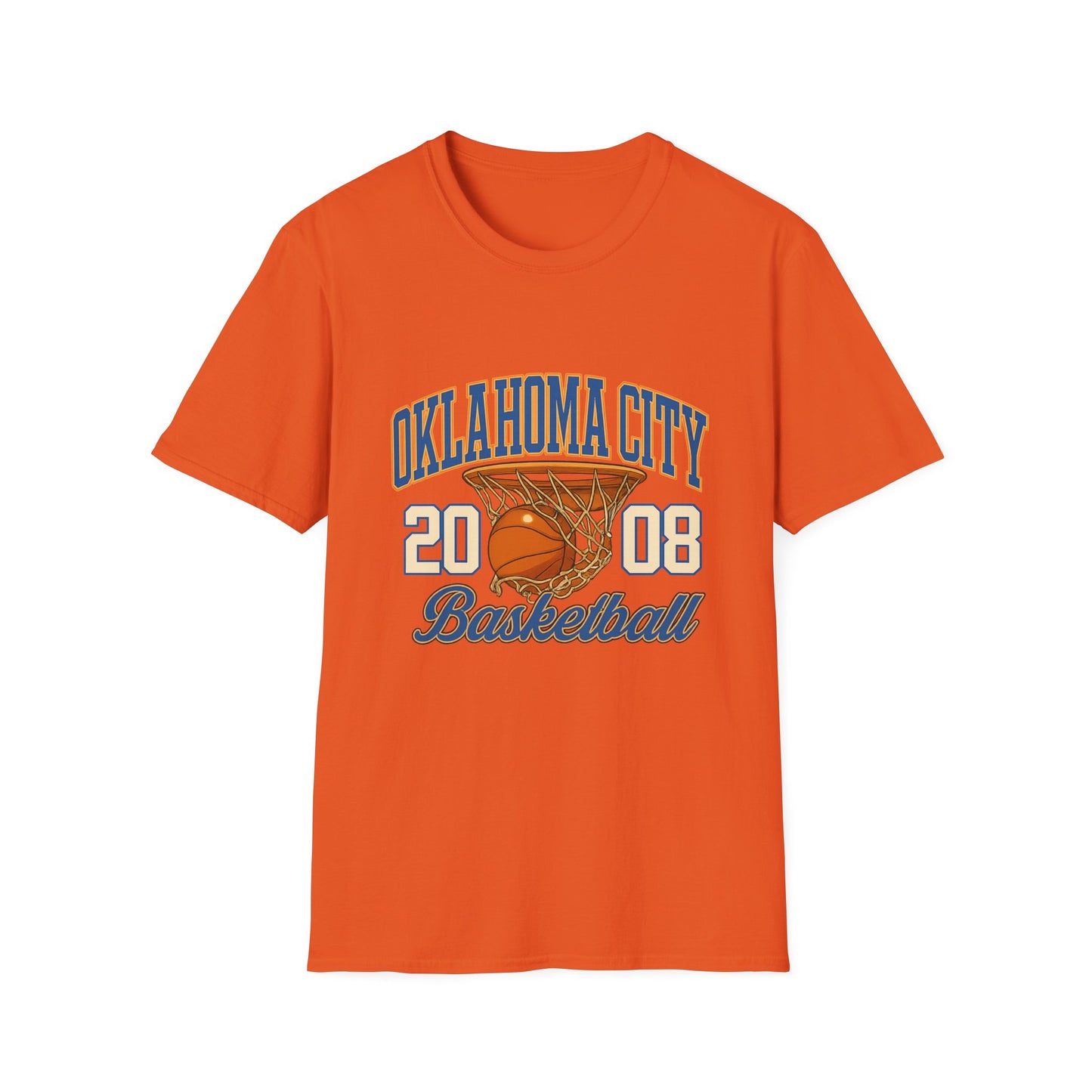 Oklahoma City Basketball T-Shirt | 2008 Retro Sports Tee | OKC Fan Shirt | Vintage Style Basketball Graphic | Local Pride Gift | Game Day Tee