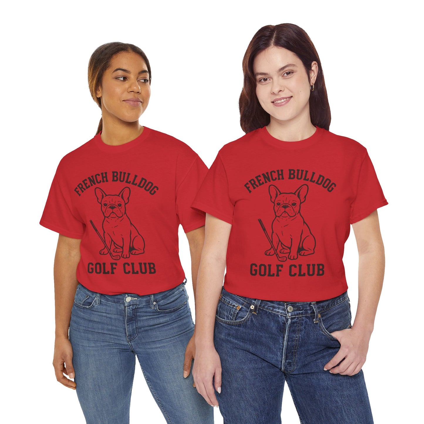 French Bulldog Golf Club Shirt | Frenchie Golf Tee | Frenchie Lover Gift | Dog Dad Golf Shirt | Dog Mom Golf Apparel | Retro Line Art Bulldog Tee