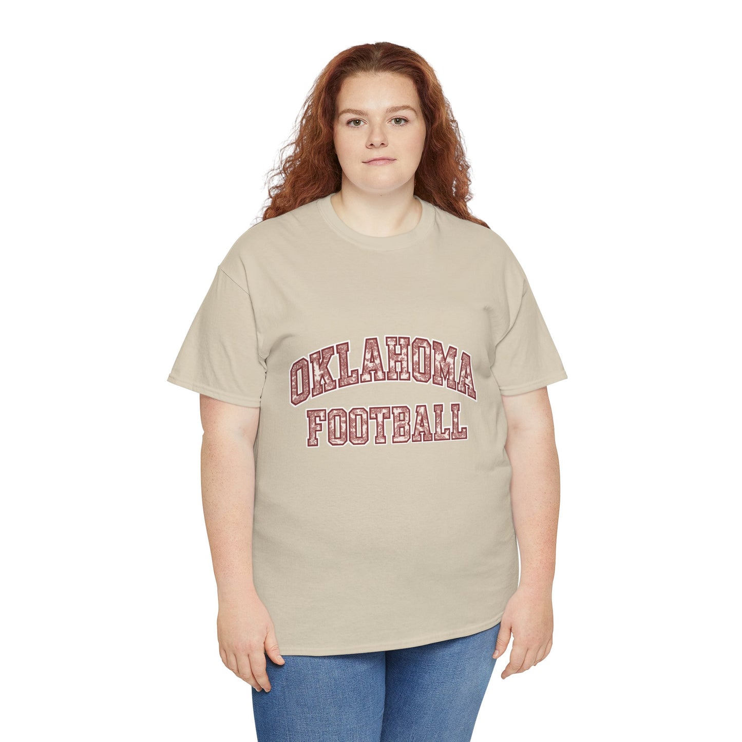 Oklahoma Football T-Shirt – Vintage Collegiate Style OU Game Day Tee, Retro Sports Shirt for Fans and Students