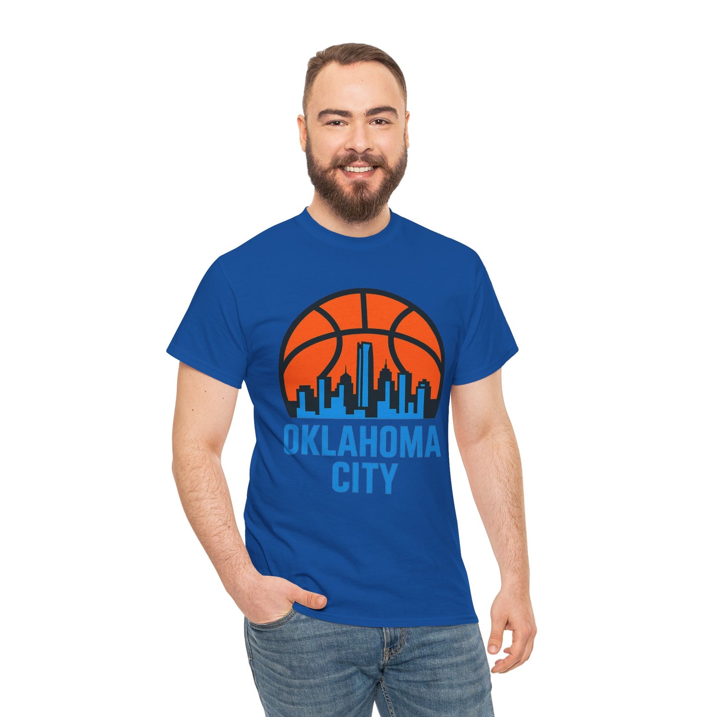 Oklahoma City Basketball Skyline T-Shirt