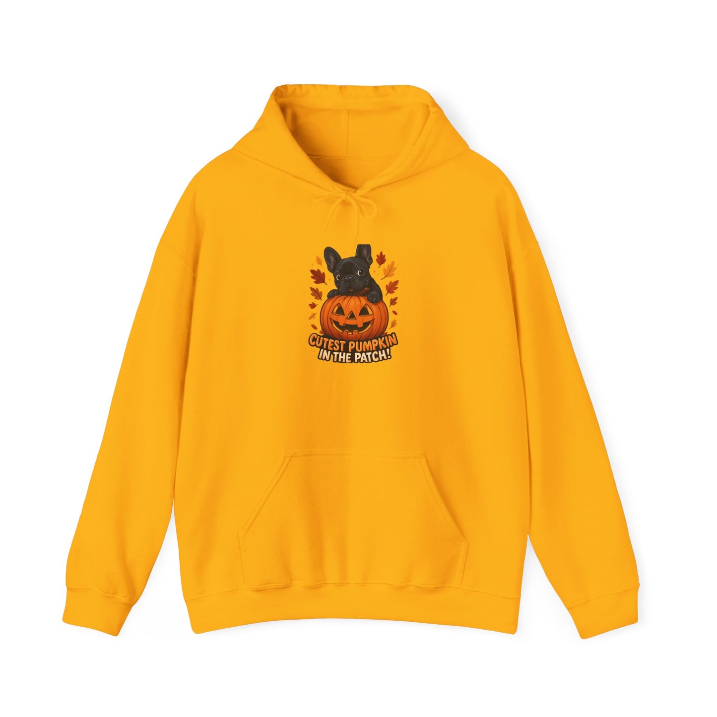 Cutest Pumpkin in the Patch Hoodie | Frenchie Fall Sweatshirt | Halloween Dog Lover Gift | Cozy French Bulldog Pumpkin Patch Hoodie