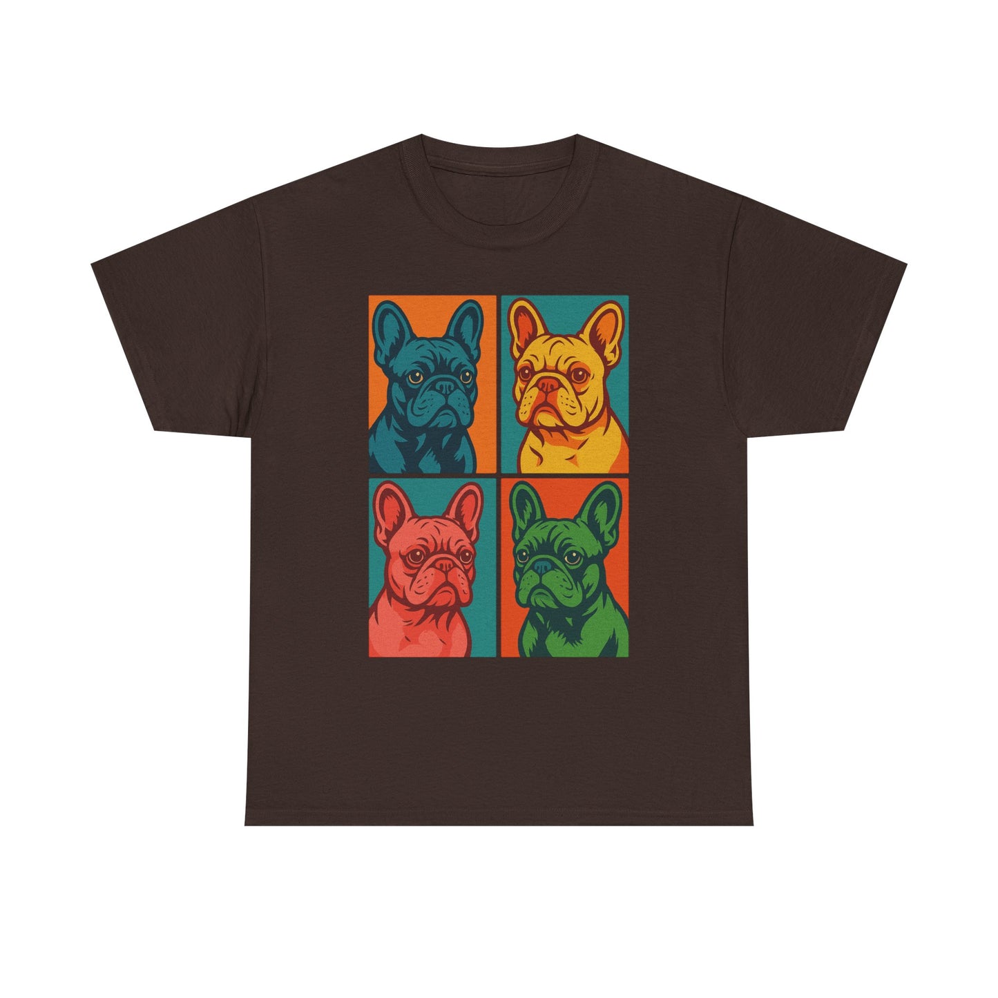 Pop Art French Bulldog T-Shirt • Colorful Frenchie Dog Tee • Retro Pop Art Dog Shirt • French Bulldog Lover Gift • Bright Graphic Dog Tee