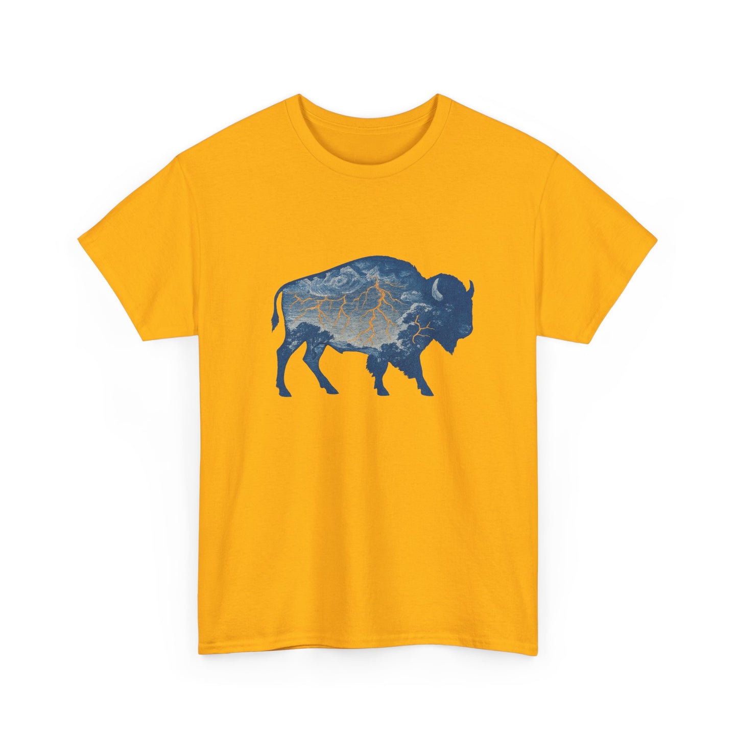Thunder Bison Lightning T-Shirt | Oklahoma City Basketball Inspired Tee | OKC Game Day Shirt