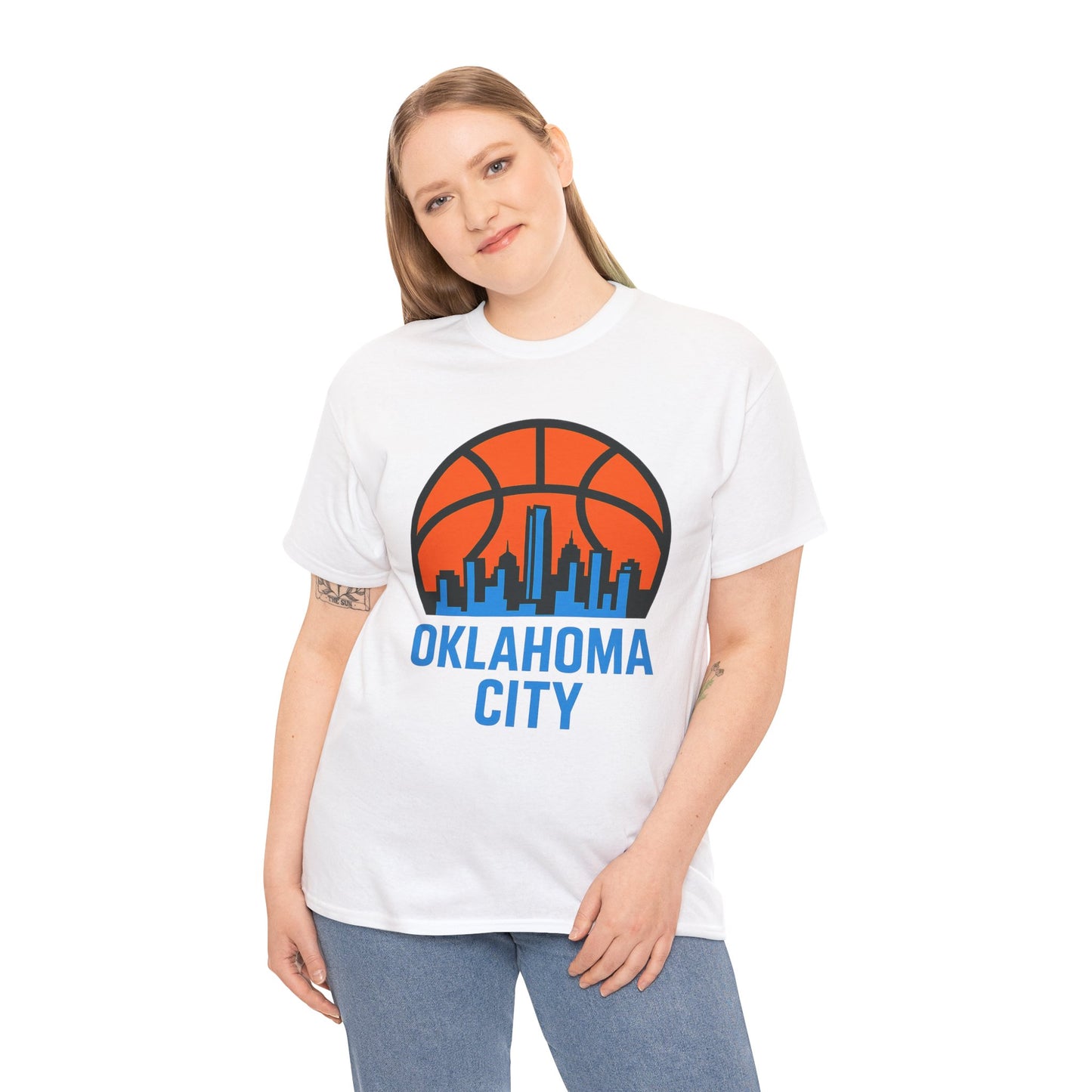 Oklahoma City Basketball Skyline T-Shirt