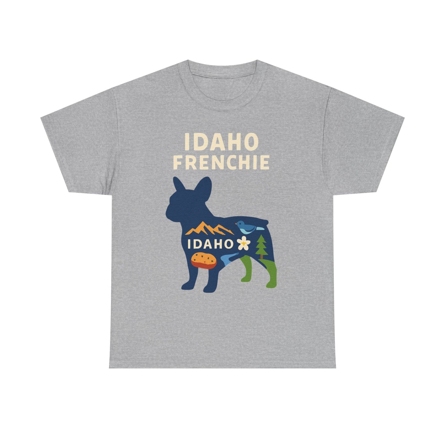 Idaho Frenchie T-Shirt | Idaho Dog Lover Tee | French Bulldog State Shirt | Idaho Gift for Frenchie Owners | Cute Frenchie Graphic Tee