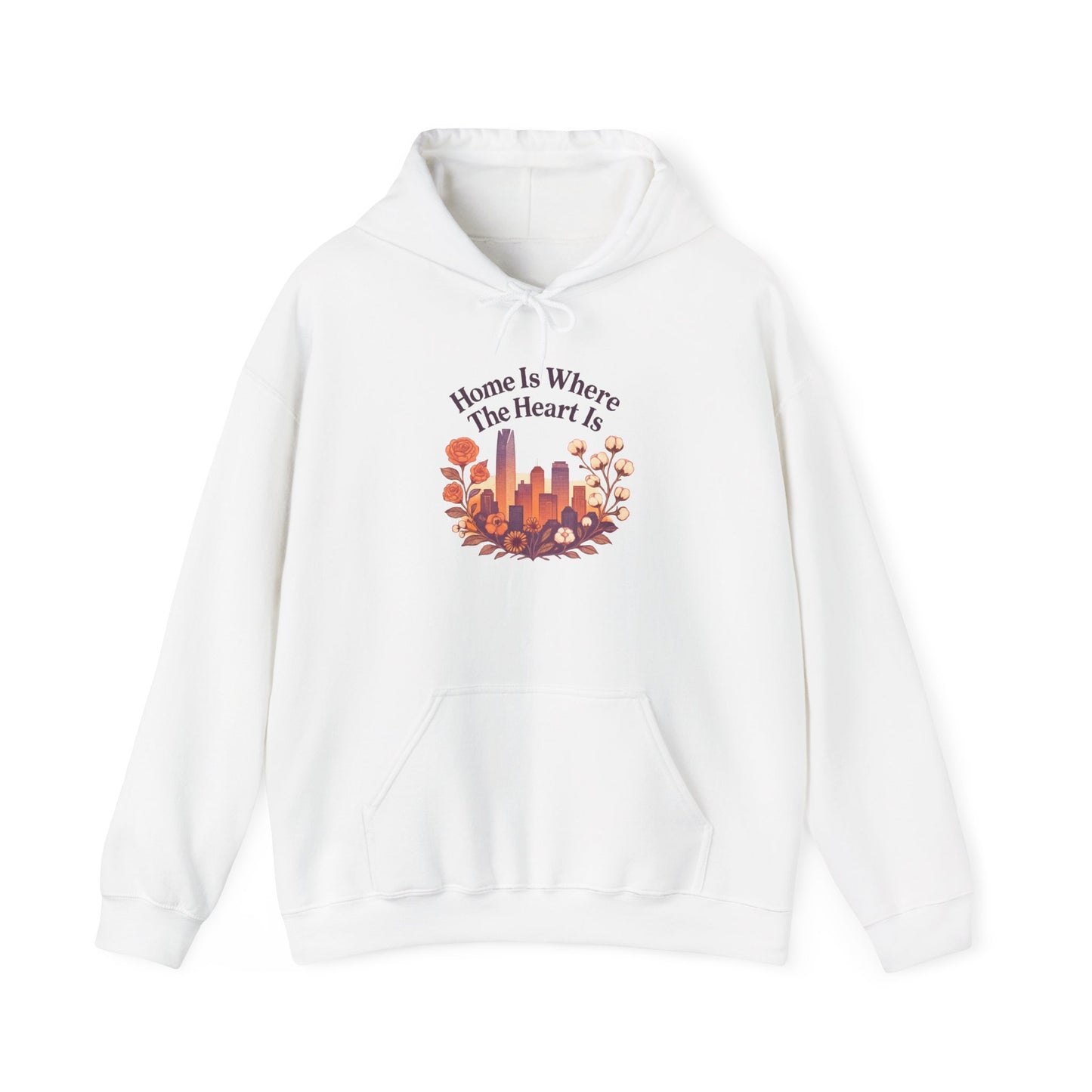 Home Is Where the Heart Is Oklahoma City Hoodie | Oklahoma Pride Gift | OKC Home Hoodie