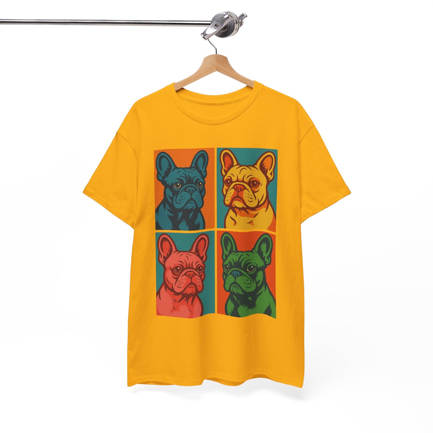 Pop Art French Bulldog T-Shirt • Colorful Frenchie Dog Tee • Retro Pop Art Dog Shirt • French Bulldog Lover Gift • Bright Graphic Dog Tee