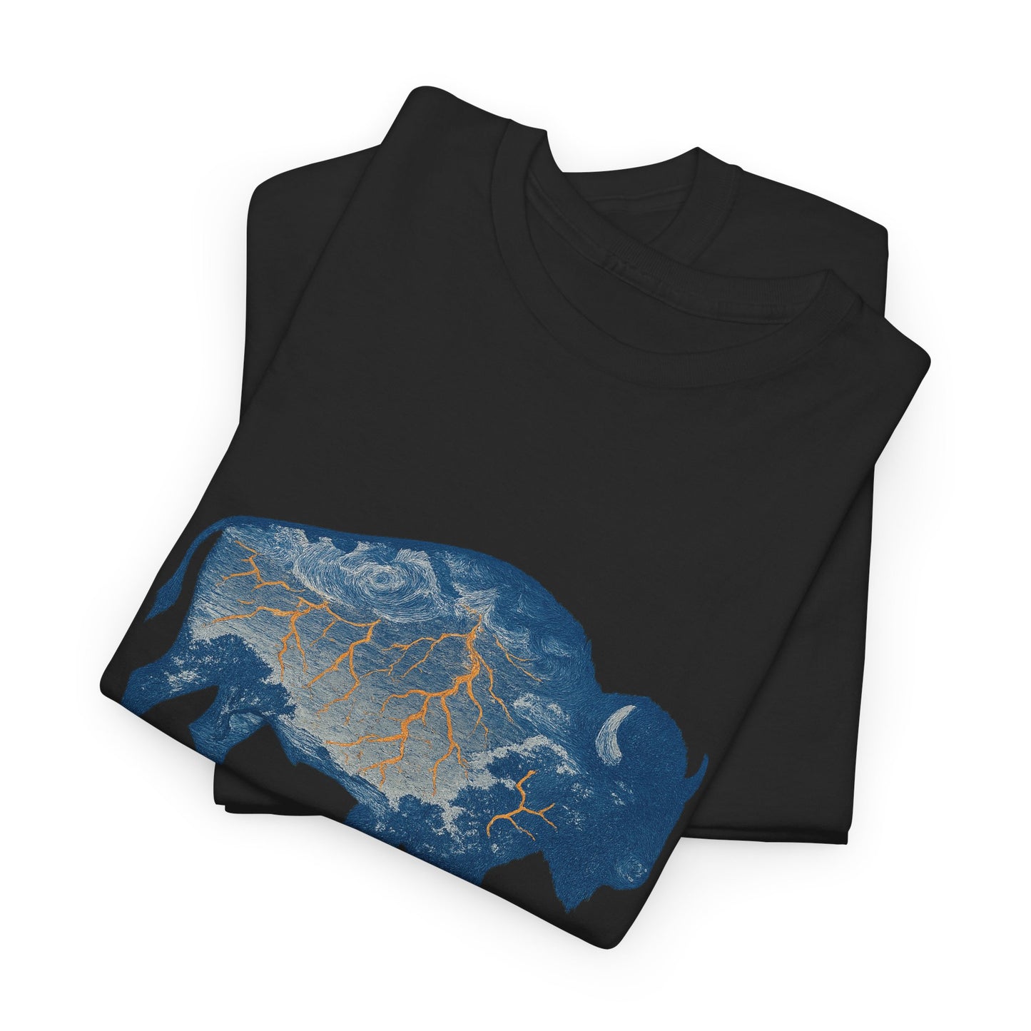 Thunder Bison Lightning T-Shirt | Oklahoma City Basketball Inspired Tee | OKC Game Day Shirt