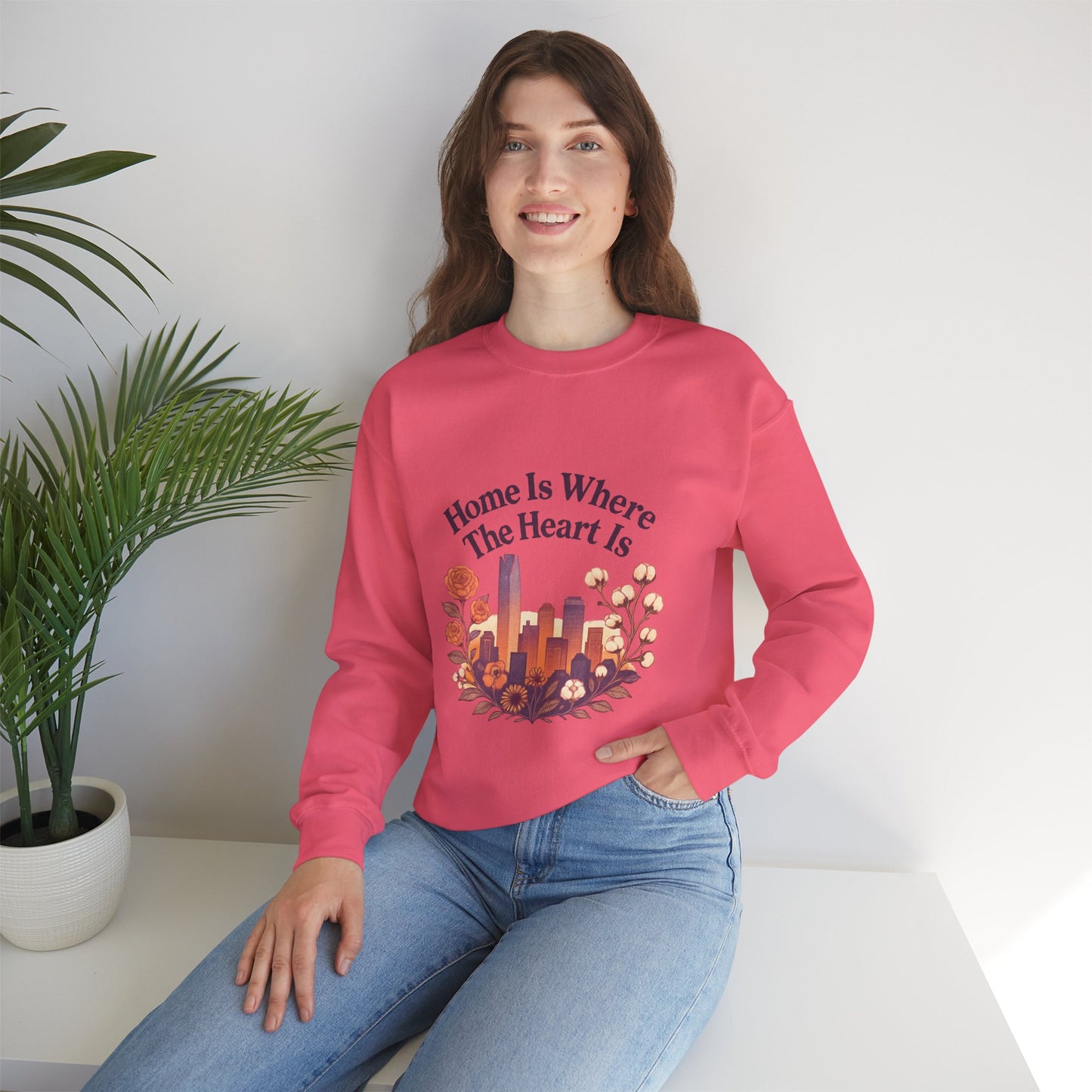 Home Is Where the Heart Is Oklahoma City Sweatshirt| OKC Pride Shirt | Oklahoma Love Sweatshirt