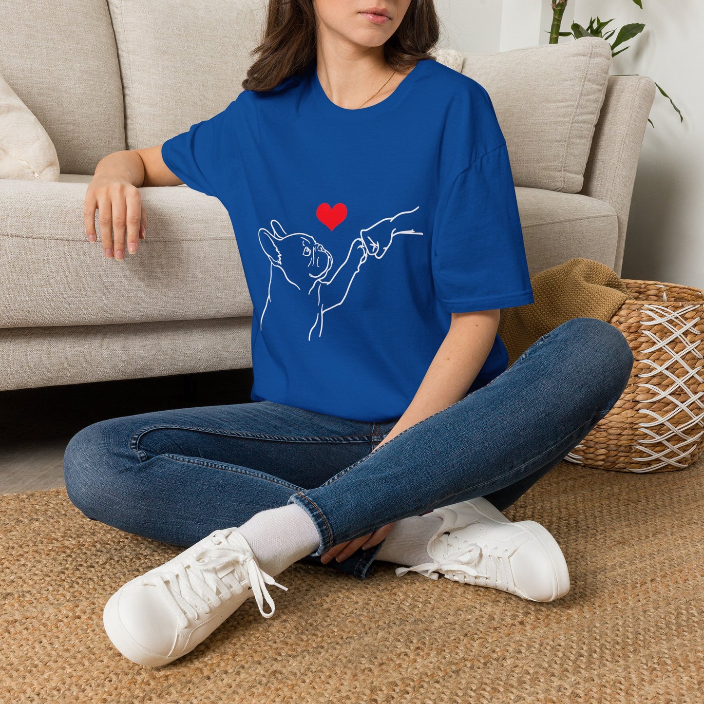 French Bulldog Love Shirt, Frenchie Mom Gift, French Bulldog Dad Shirt, Minimalist Frenchie Tee, Dog Lover Gift, French Bulldog Outline Shirt, Pet Memorial Tee