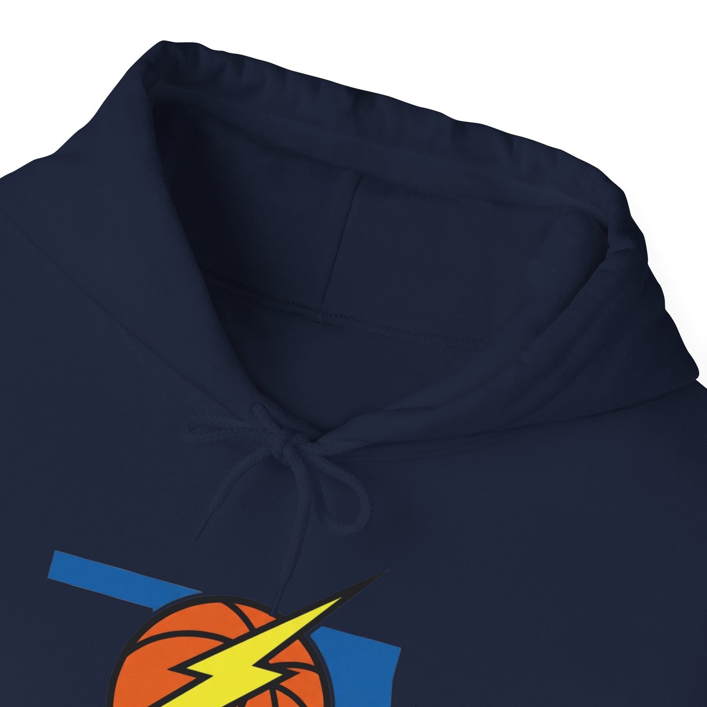 Oklahoma Basketball Lightning Hoodie | Thunder Fan Hoodie | Oklahoma Basketball Sweatshirt | Blue Orange Game Day Hoodie