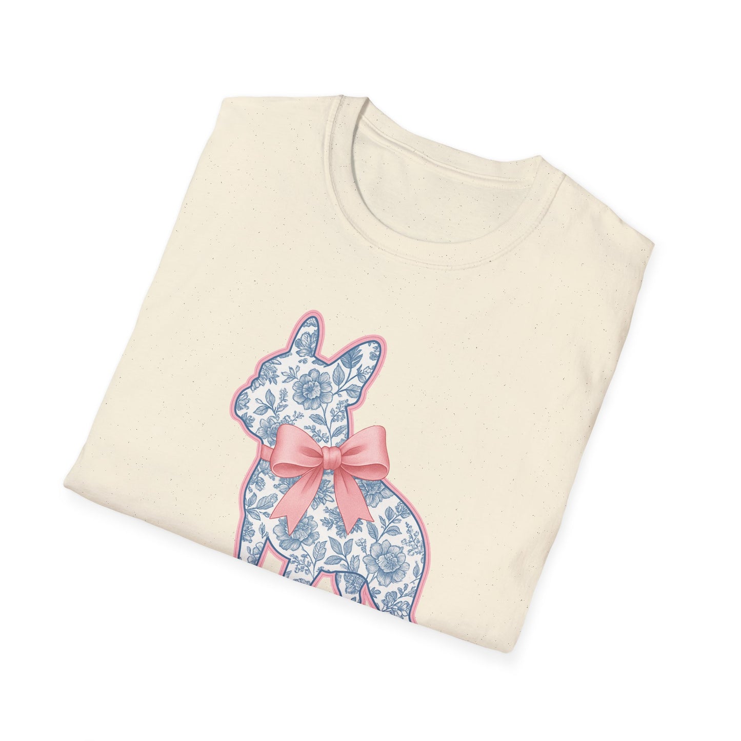 Frenchie Mama Shirt – Floral French Bulldog Silhouette Tee with Pink Bow, Dog Mom Gift, Cute Frenchie Lover T-Shirt, Pastel Dog Mom Apparel