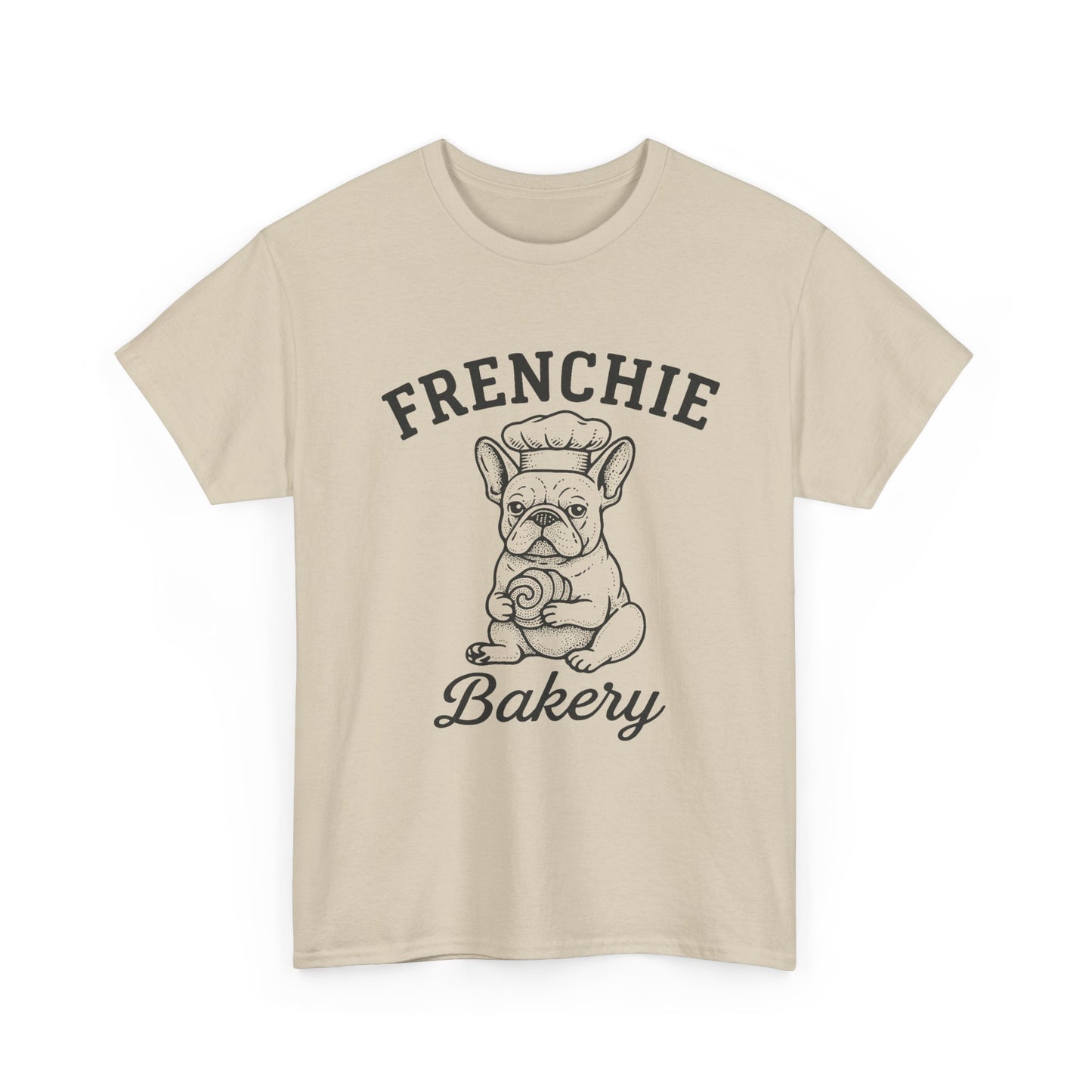 Frenchie Bakery T-Shirt French Bulldog Chef Tee, Cute Dog Lover Gift, Vintage Frenchie Café Graphic