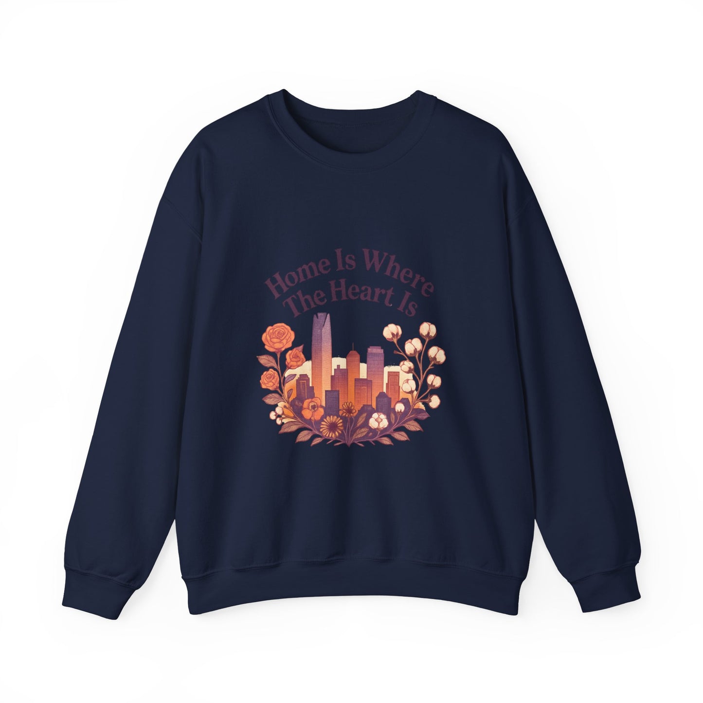 Home Is Where the Heart Is Oklahoma City Sweatshirt| OKC Pride Shirt | Oklahoma Love Sweatshirt