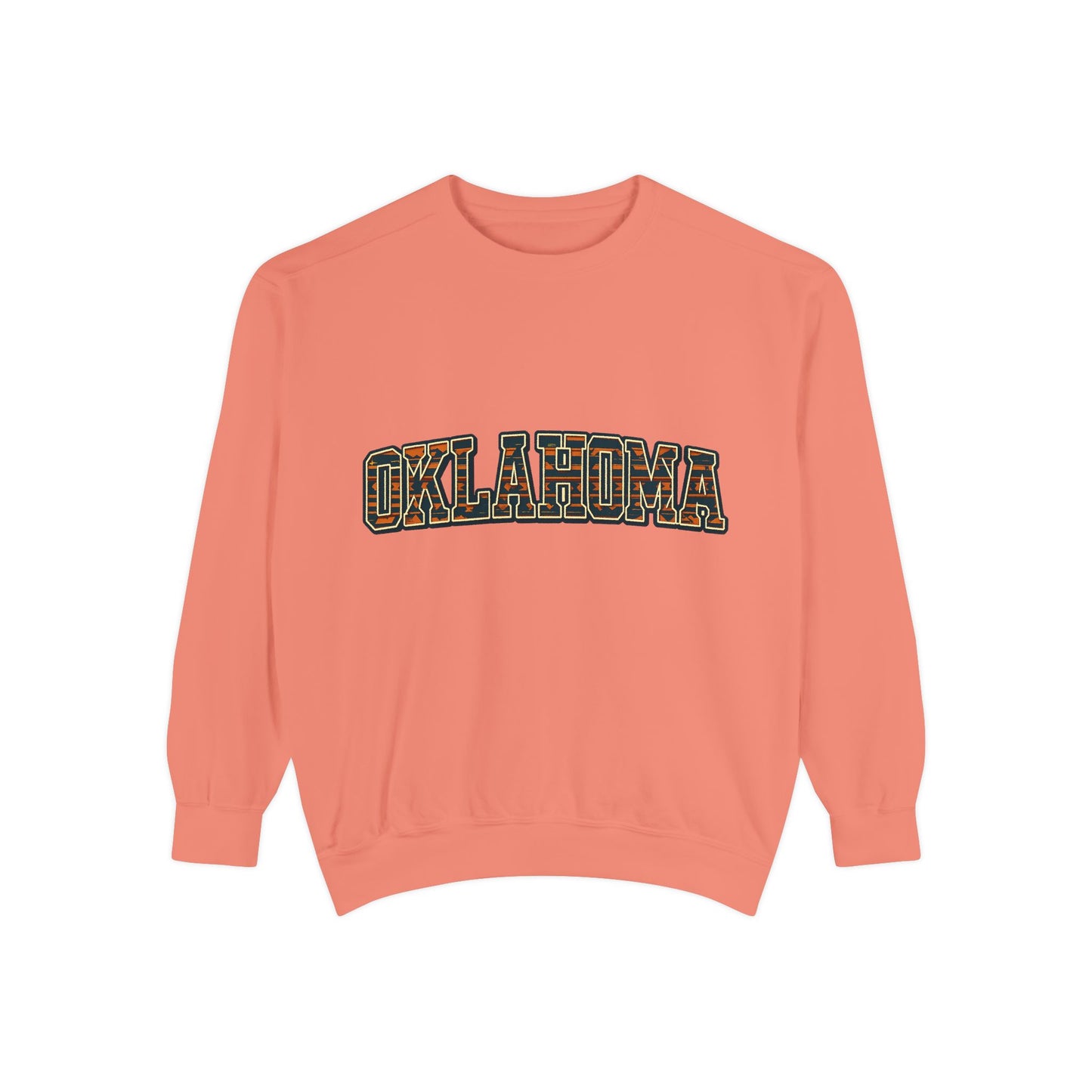 Tribal Print Oklahoma Sweatshirt | Western Aztec Pullover | Rustic State Pride Crewneck | Boho Country Graphic Sweater