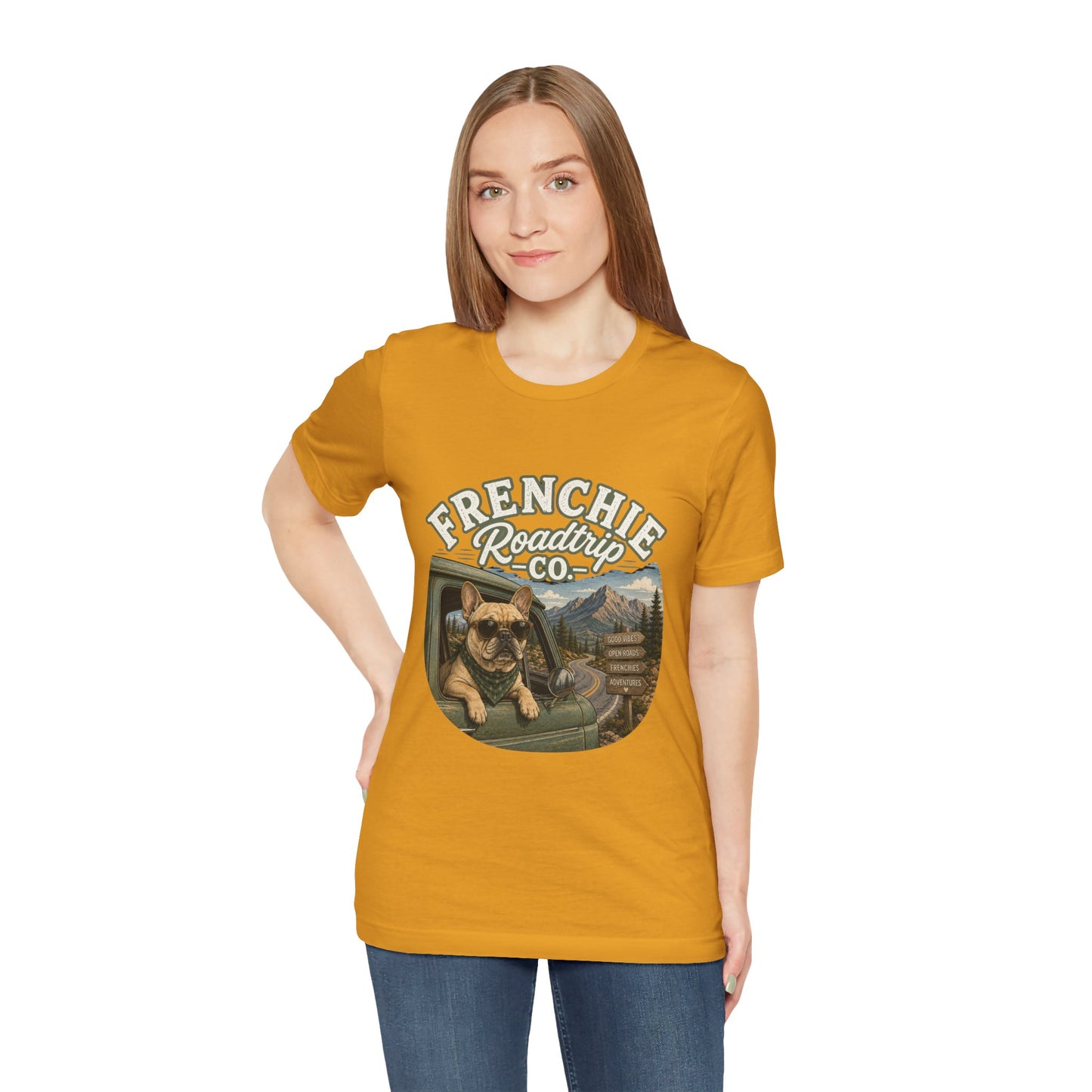 Frenchie Roadtrip Co Shirt, French Bulldog Road Trip Tee, Adventure Frenchie Shirt, Camping Dog Shirt, Travel Lover Gift, Vintage French Bulldog Tee, Outdoor Dog Apparel