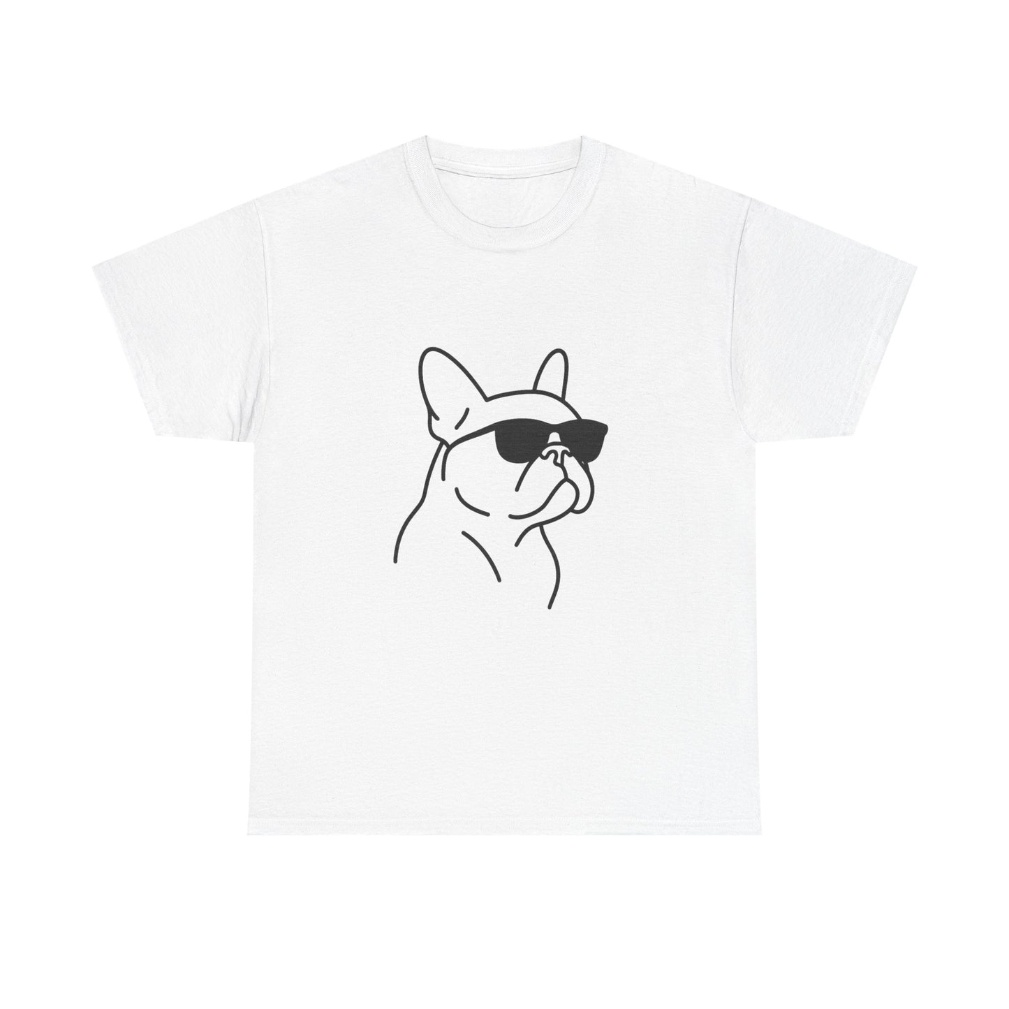 Cool Frenchie Line Art T-Shirt | Minimalist French Bulldog Tee | Dog Lover Gift | Frenchie Mom Shirt | Cute Pet Outline Graphic Tee