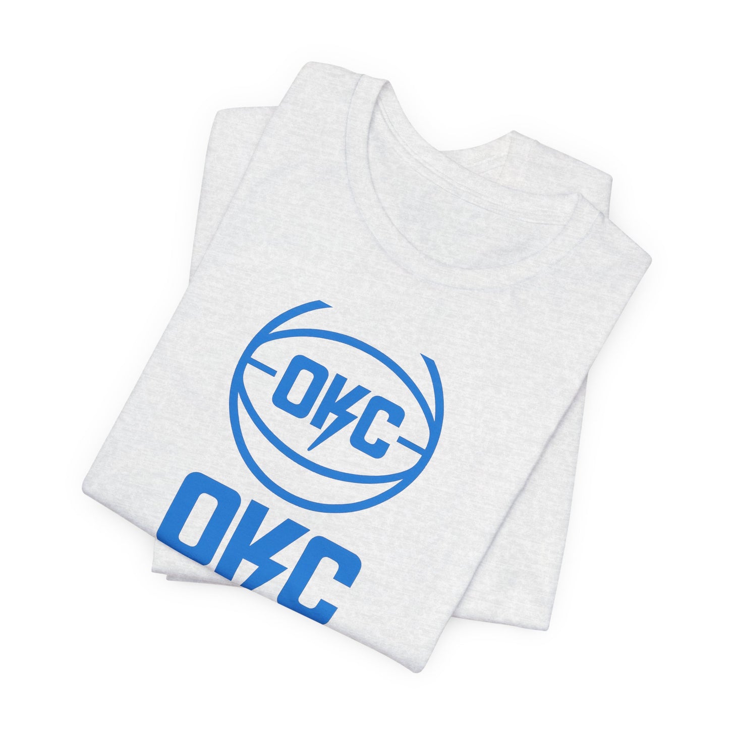 OKC Basketball T-Shirt | Oklahoma Basketball Inspired Tee | Retro Thunder Fan Shirt | Orange and Blue Game Day Graphic Tee