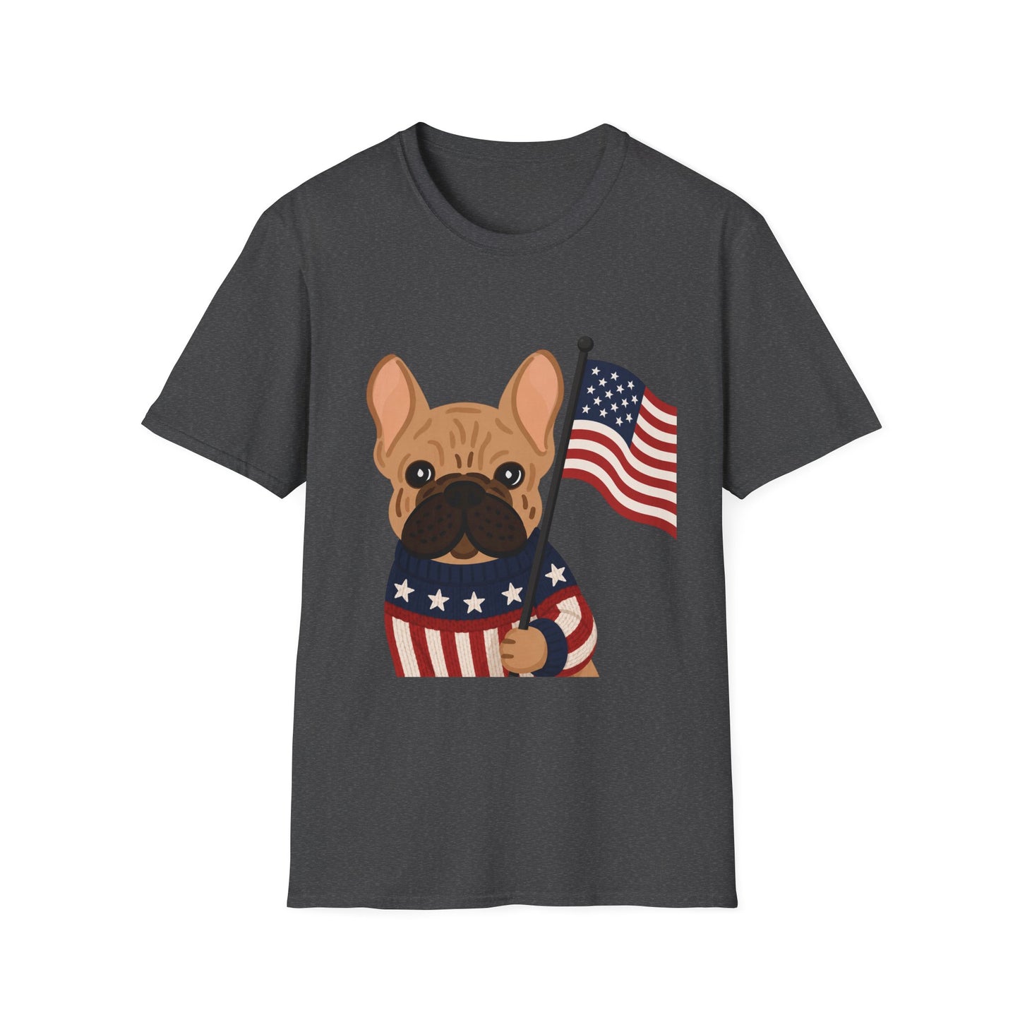 Patriotic French Bulldog Shirt, American Flag Frenchie Tee, 4th of July Dog Shirt, USA French Bulldog Shirt, Independence Day Frenchie, Dog Lover Gift, Patriotic Puppy Tee