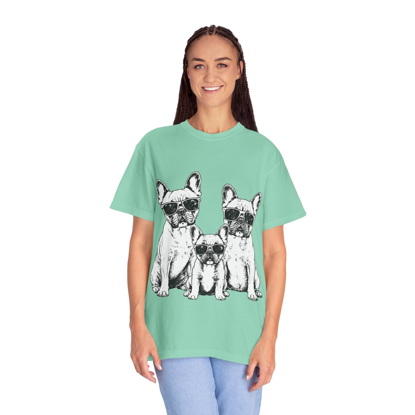 French Bulldog Family Shirt, Frenchie Family Tee, Cool French Bulldogs Sunglasses Shirt, Dog Mom Gift, Dog Dad Gift, Frenchie Lover Shirt, Cute Dog Graphic Tee