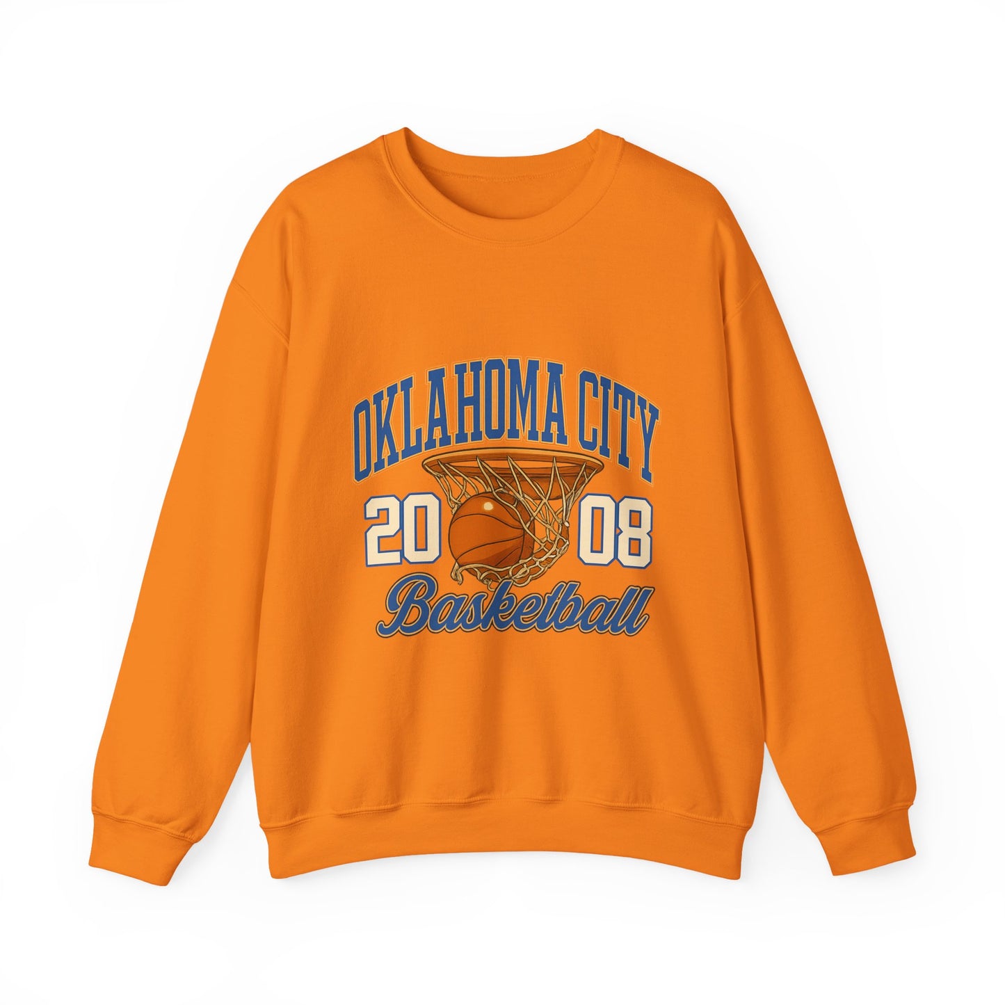 Oklahoma City Basketball Sweatshirt, Unisex Crewneck, Sports Fan Gift, Casual Wear, Basketball Apparel, Team Pride