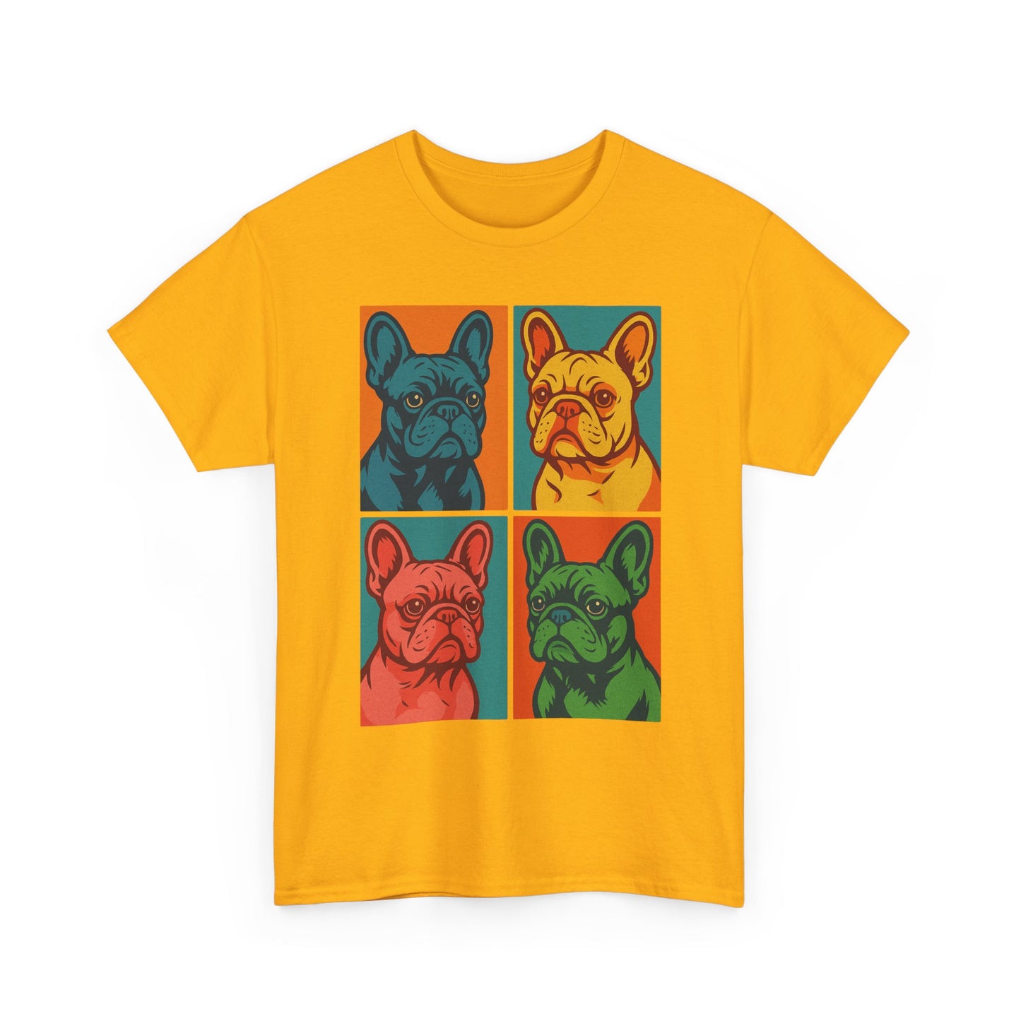 Pop Art French Bulldog T-Shirt • Colorful Frenchie Dog Tee • Retro Pop Art Dog Shirt • French Bulldog Lover Gift • Bright Graphic Dog Tee