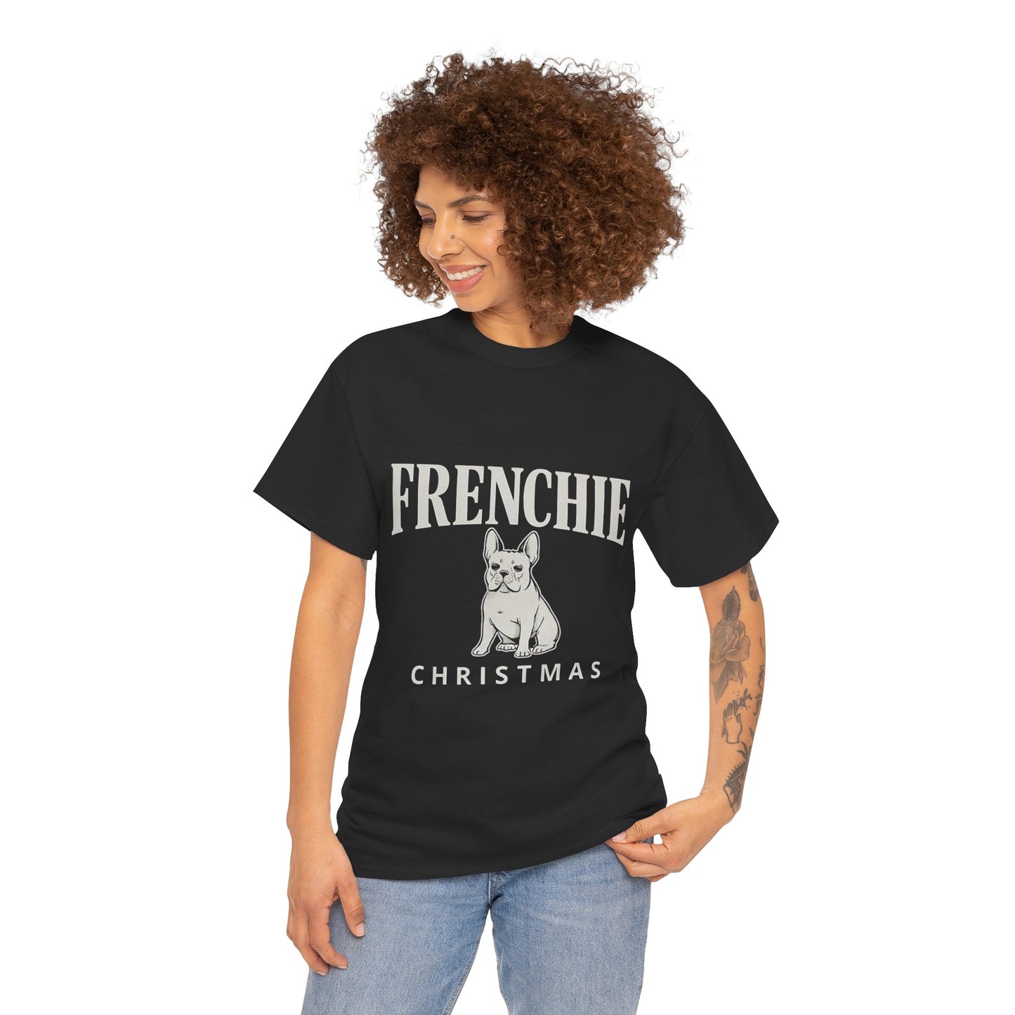 Frenchie Christmas Shirt – Cute French Bulldog Holiday Tee, Vintage Frenchie Christmas Gift, Dog Lover Xmas Graphic Tee, French Bulldog Christmas Apparel