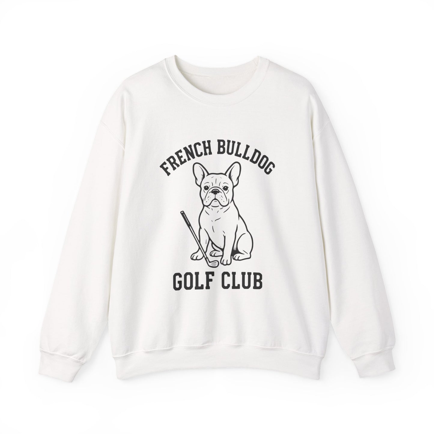 French Bulldog Golf Club Sweatshirt | Frenchie Golf Crewneck | Cute Dog Golfer Sweater | Frenchie Lover Gift | Golf Dog Apparel | Pet Lover Pullover