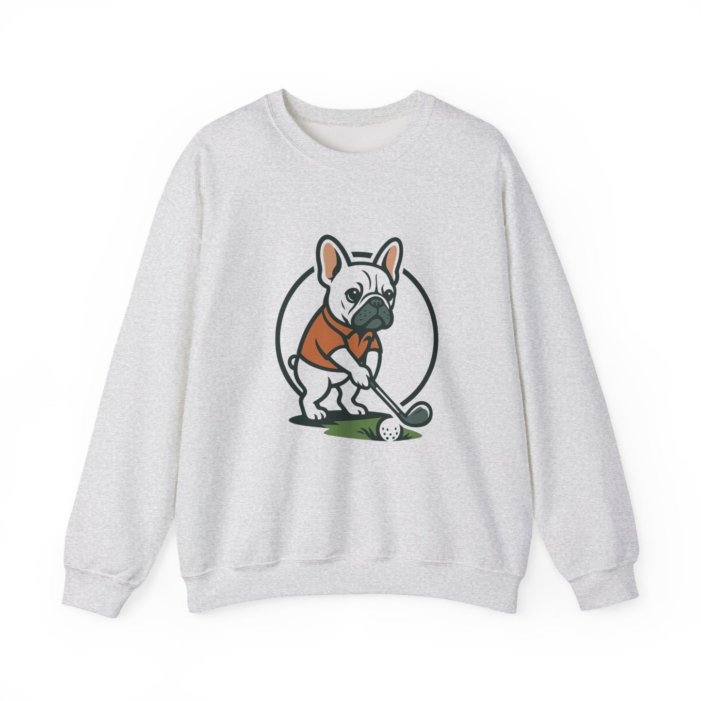 Cute Golfing Dog Sweatshirt | Unisex Heavy Blend Crewneck | Perfect for Dog Lovers, Golf Enthusiasts, and Casual Outings