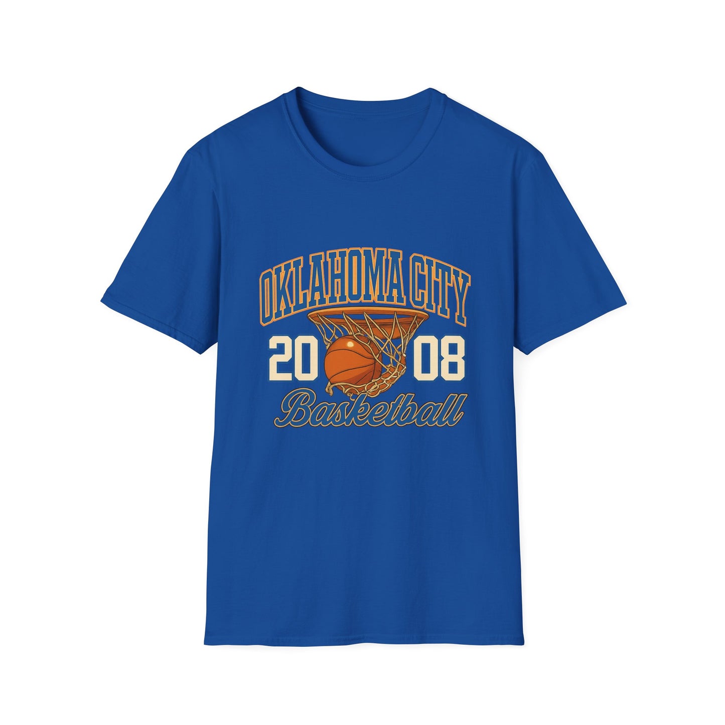 Oklahoma City Basketball T-Shirt | 2008 Retro Sports Tee | OKC Fan Shirt | Vintage Style Basketball Graphic | Local Pride Gift | Game Day Tee