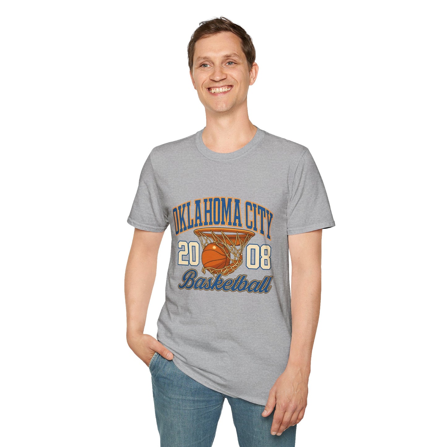 Oklahoma City Basketball T-Shirt | 2008 Retro Sports Tee | OKC Fan Shirt | Vintage Style Basketball Graphic | Local Pride Gift | Game Day Tee