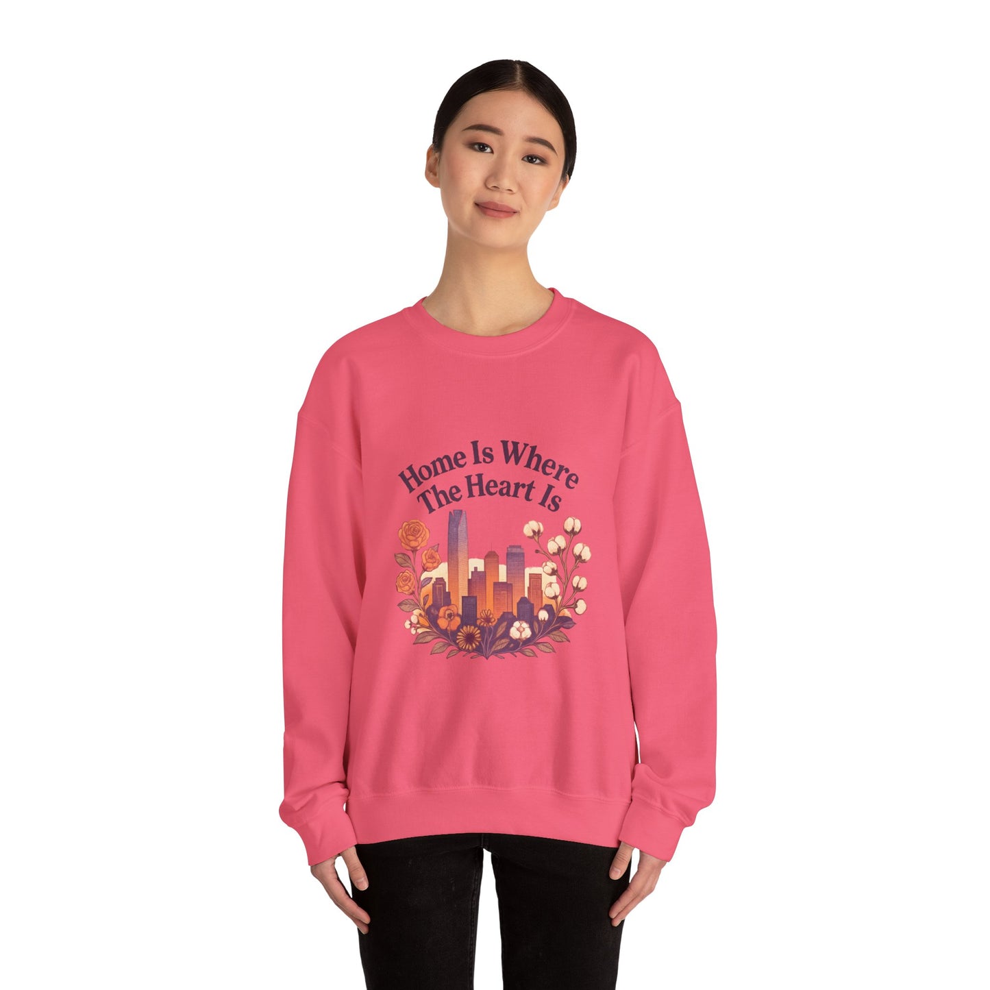 Home Is Where the Heart Is Oklahoma City Sweatshirt| OKC Pride Shirt | Oklahoma Love Sweatshirt