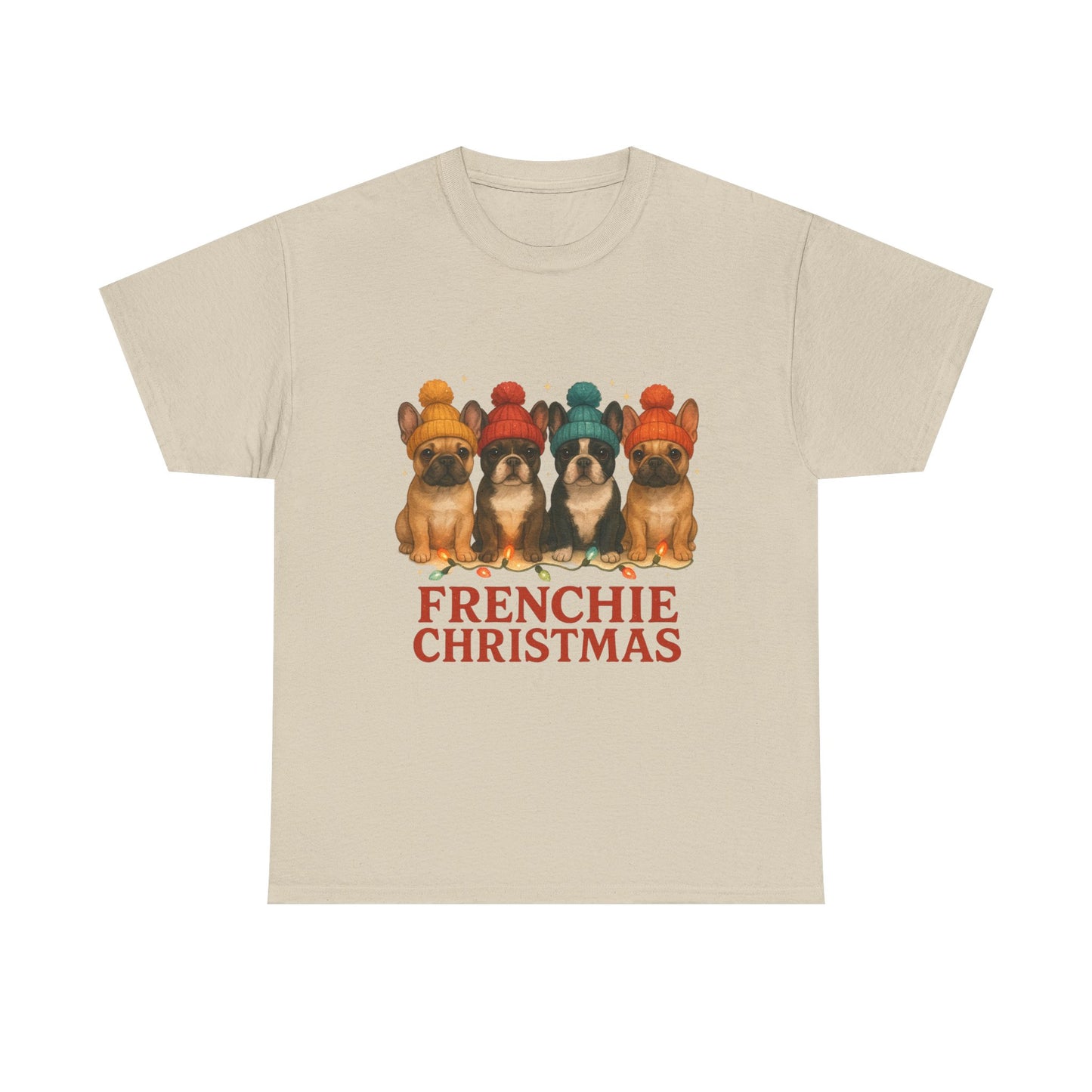 Frenchie Christmas Shirt | Cute French Bulldog Holiday Tee | Frenchie Dog Lovers Xmas Gift | Cozy Winter Pup T-Shirt