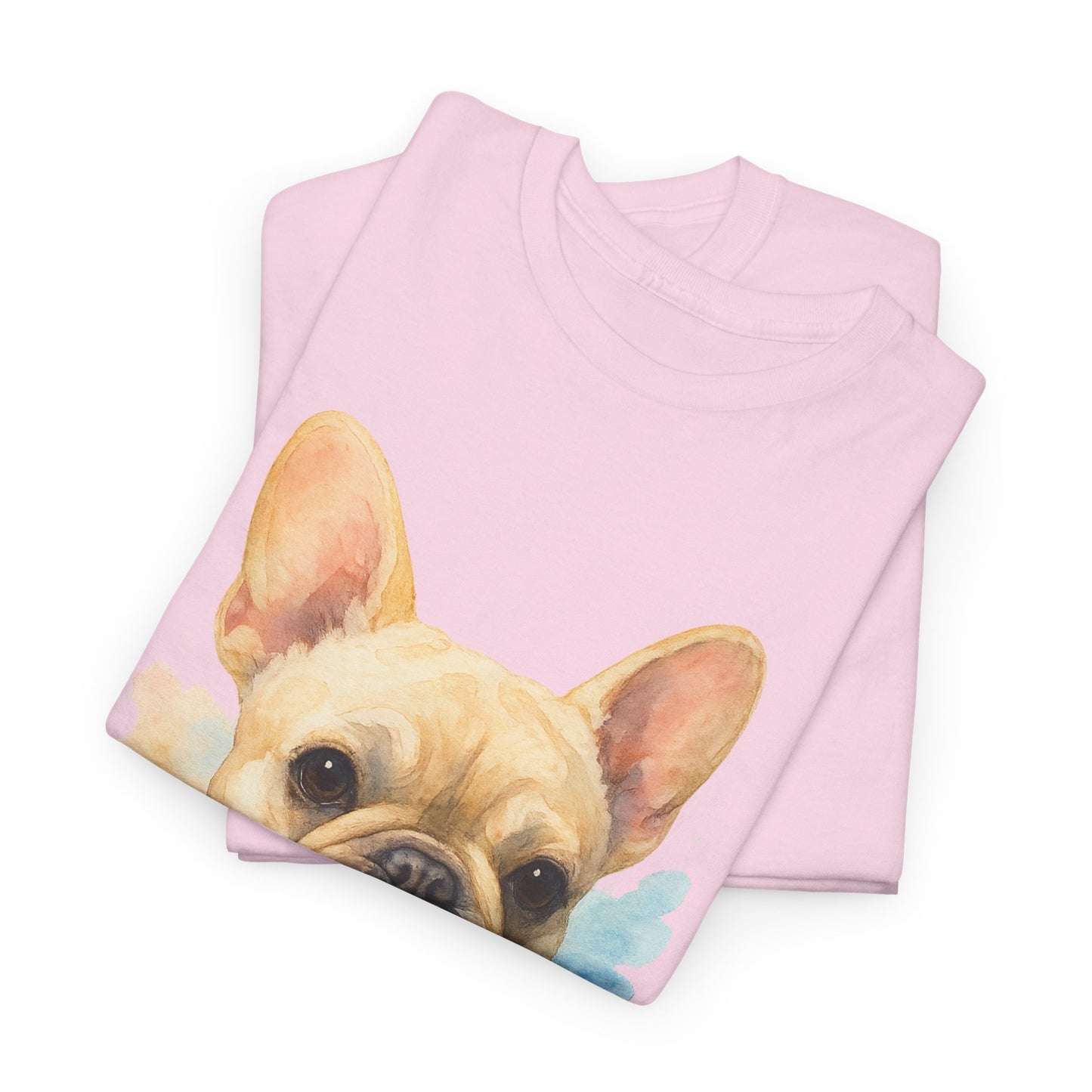 Watercolor French Bulldog T-Shirt | Artistic Frenchie Graphic Tee | Cute Dog Lover Shirt | Unique Gift for Him or Her