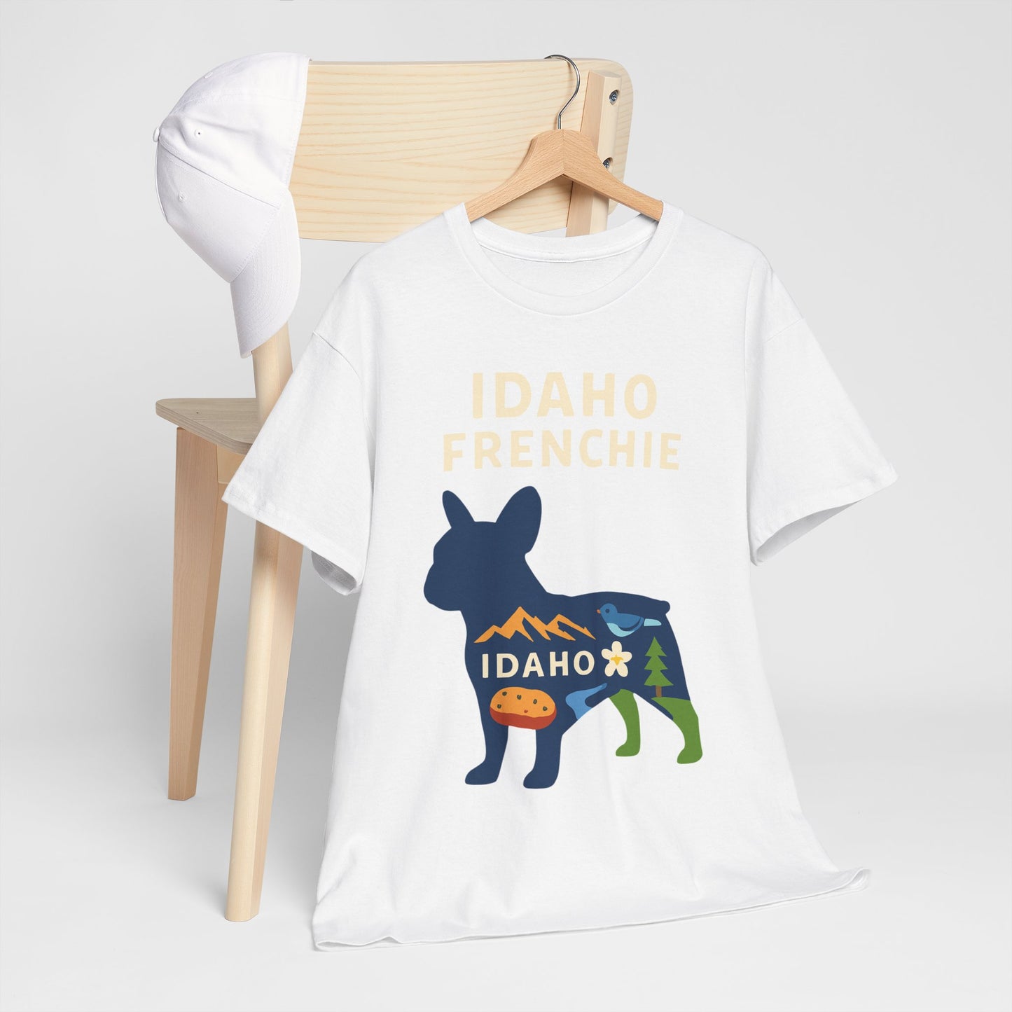 Idaho Frenchie T-Shirt | Idaho Dog Lover Tee | French Bulldog State Shirt | Idaho Gift for Frenchie Owners | Cute Frenchie Graphic Tee