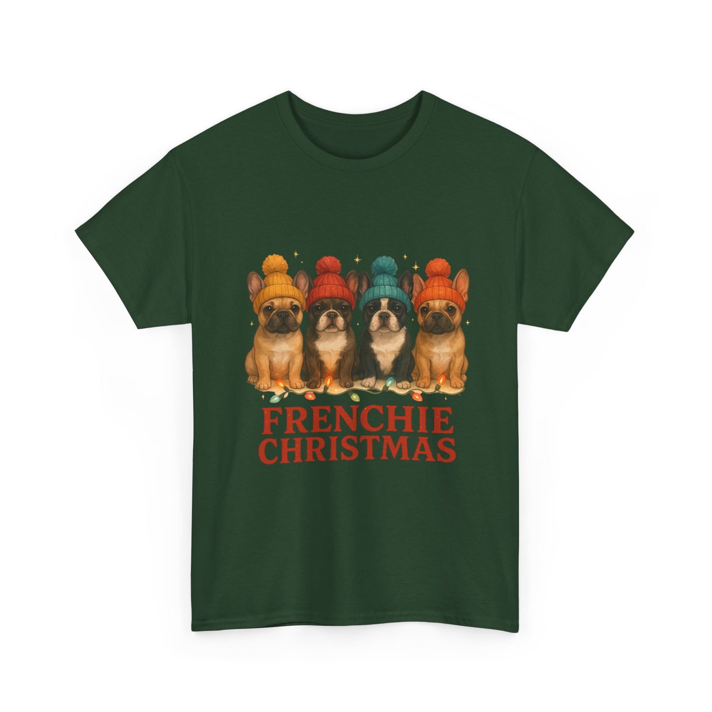 Frenchie Christmas Shirt | Cute French Bulldog Holiday Tee | Frenchie Dog Lovers Xmas Gift | Cozy Winter Pup T-Shirt