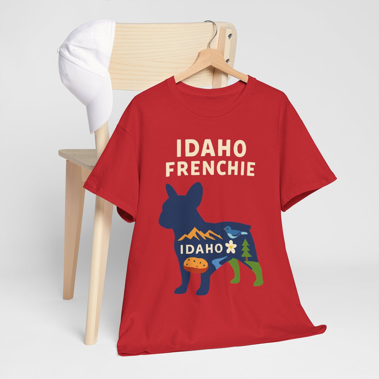Idaho Frenchie T-Shirt | Idaho Dog Lover Tee | French Bulldog State Shirt | Idaho Gift for Frenchie Owners | Cute Frenchie Graphic Tee