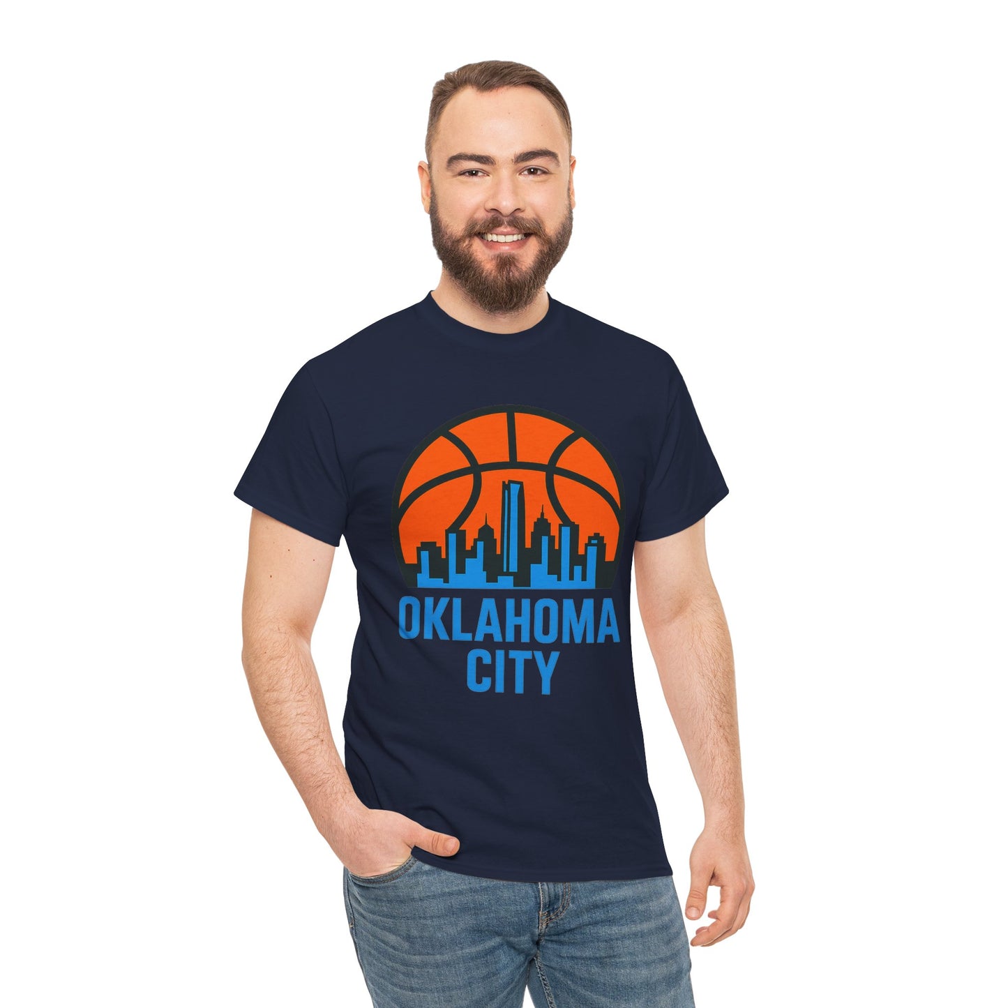 Oklahoma City Basketball Skyline T-Shirt